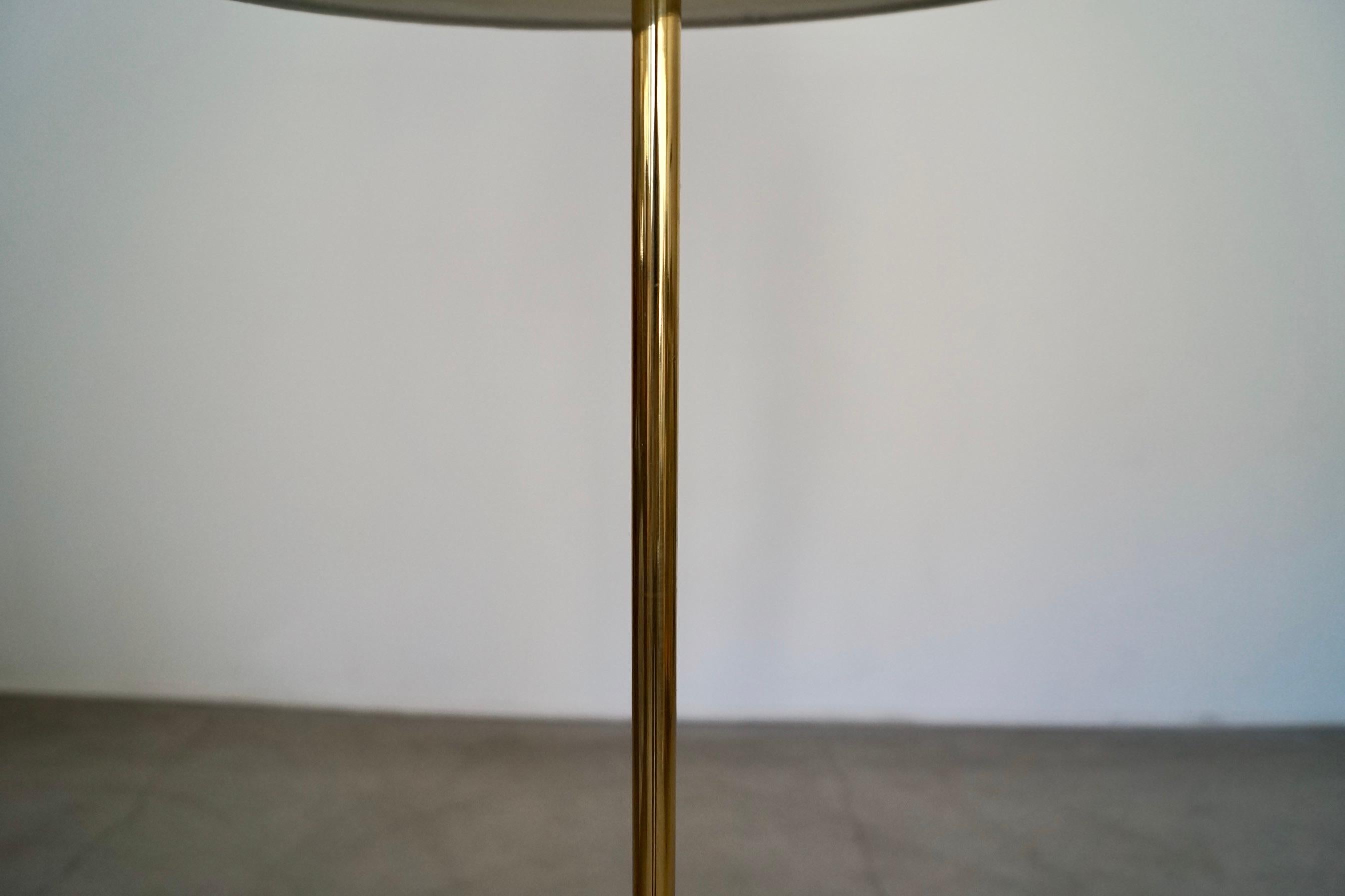 1960's Mid-Century Modern Brass & Marble Adjustable Floor Lamp For Sale 6