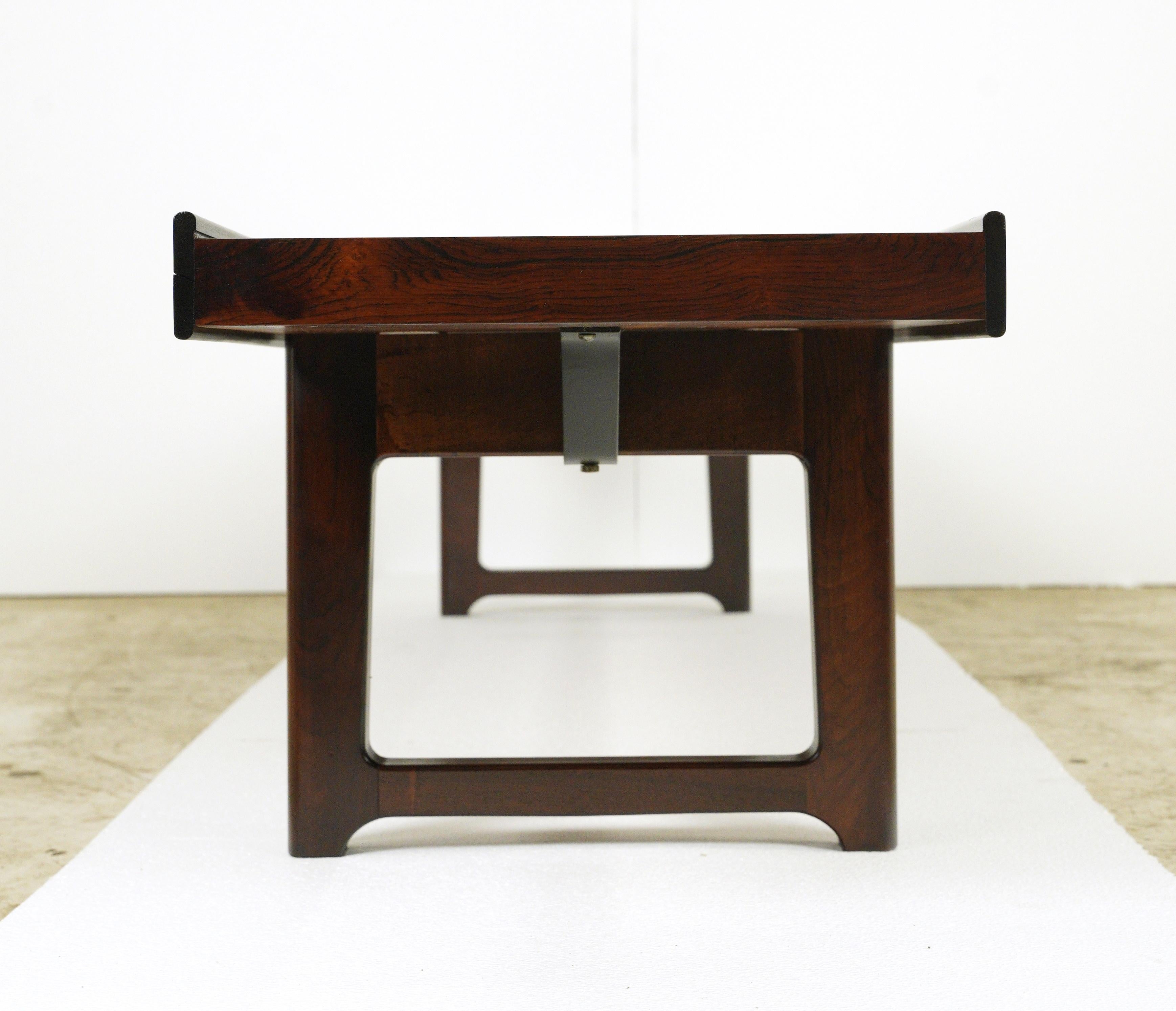 1960s Mid-Century Modern Bruksbo Rosewood Bench by Torbjon Afdal For Sale 3