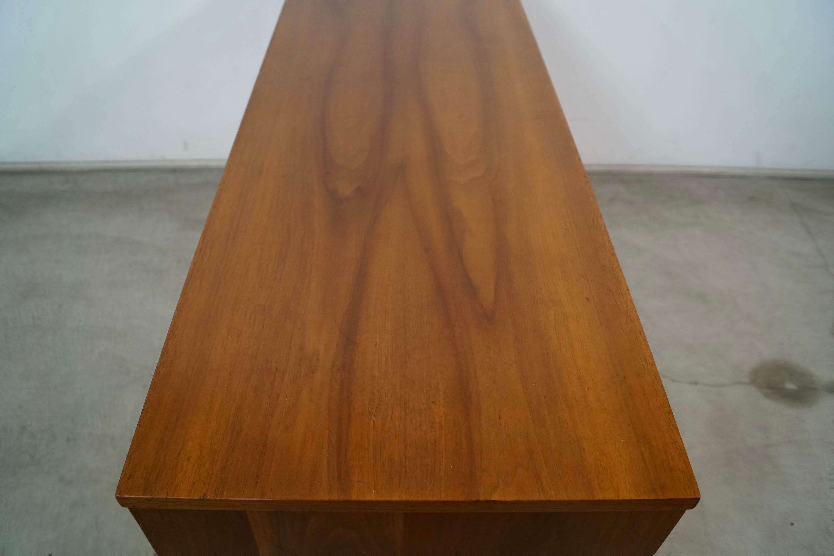 1960's Mid-Century Modern Brutalist Walnut Credenza / Sideboard For Sale 8