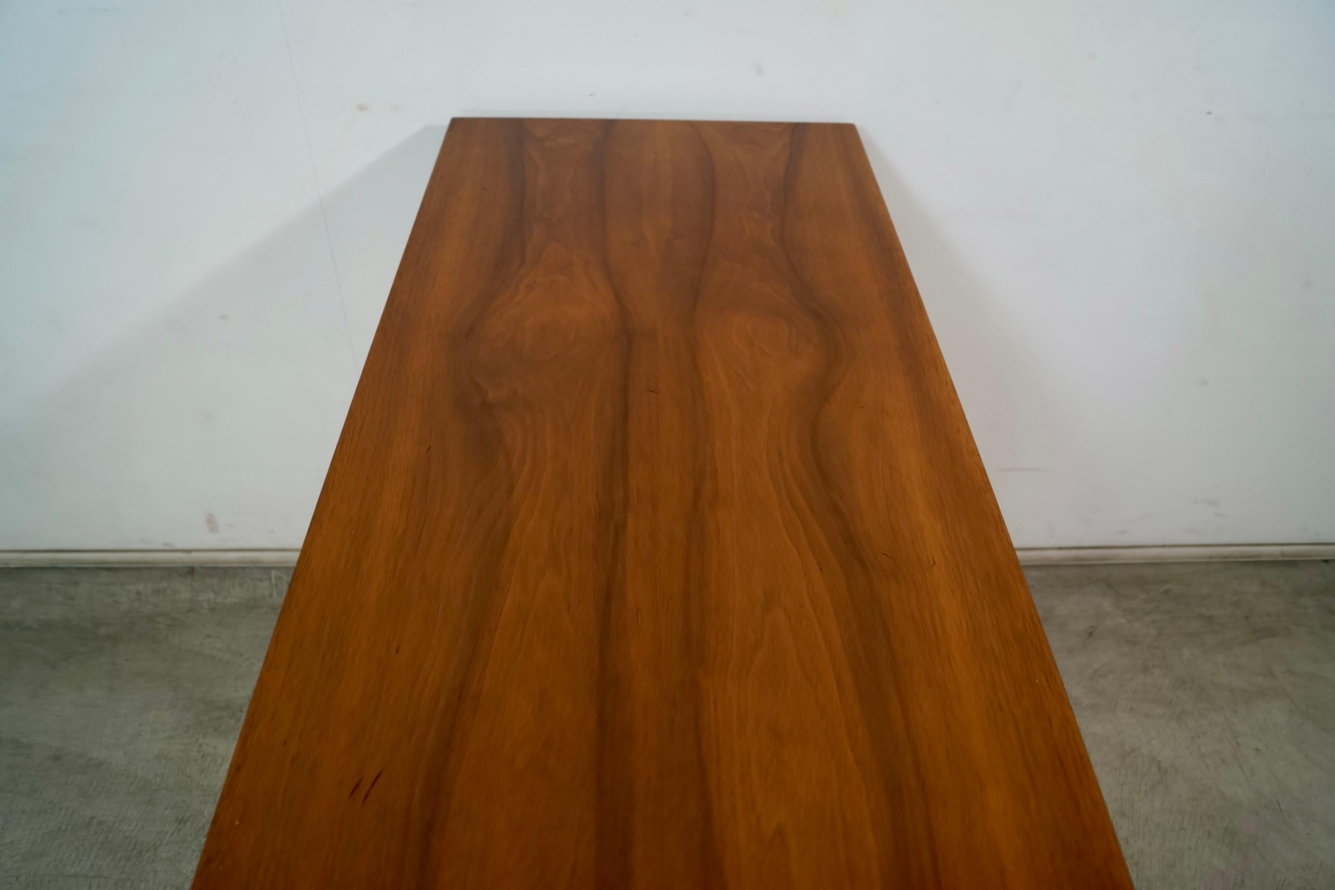 1960's Mid-Century Modern Brutalist Walnut Credenza / Sideboard For Sale 9