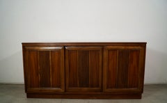 1960's Mid-Century Modern Brutalist Walnut Credenza / Sideboard