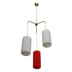 1960's Mid-Century Modern Cascade Italian Pendant Attributed to Stilnovo