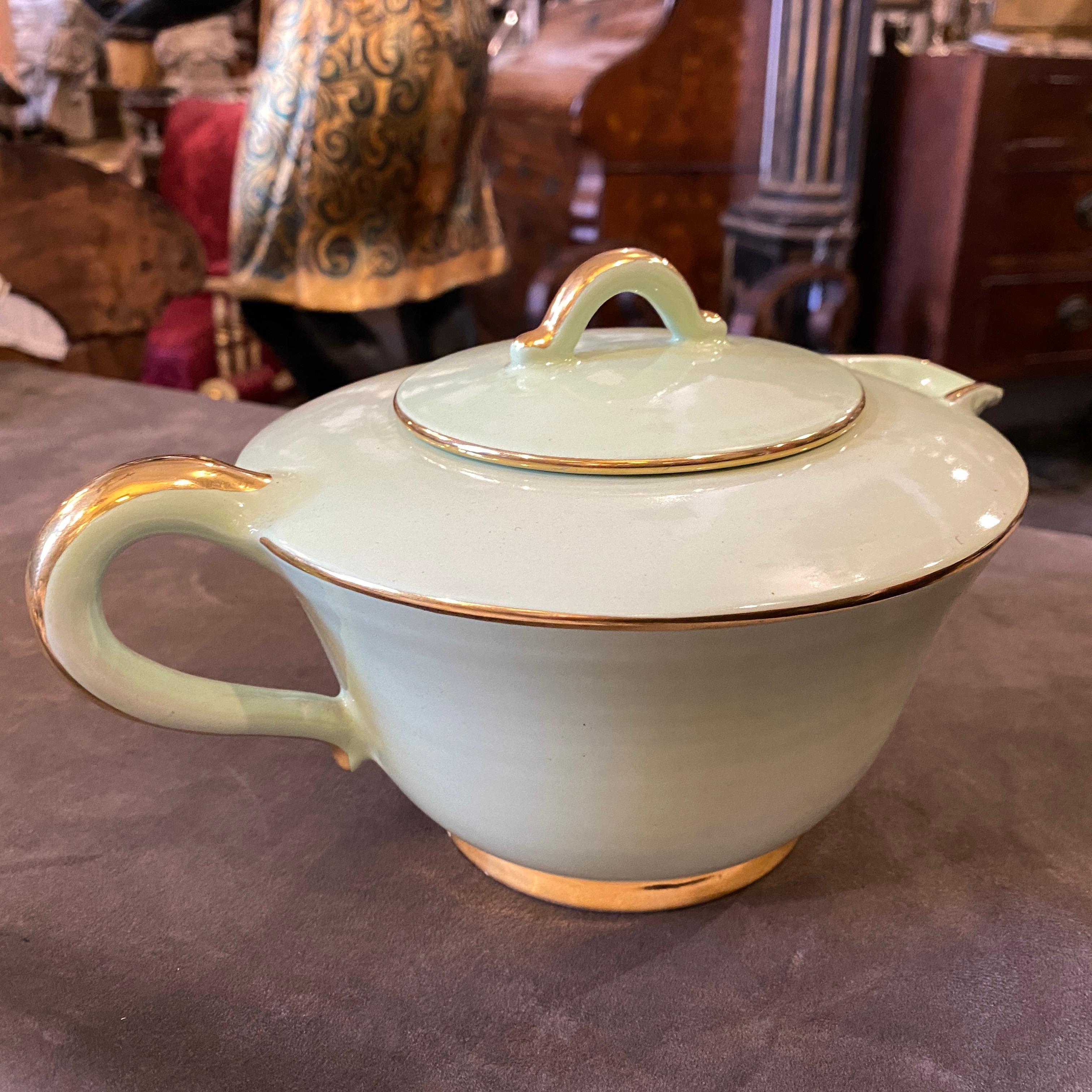 1960s Mid-Century Modern Greene & Greene Ceramics Tea Pot by Pucci Umbertide en vente 2