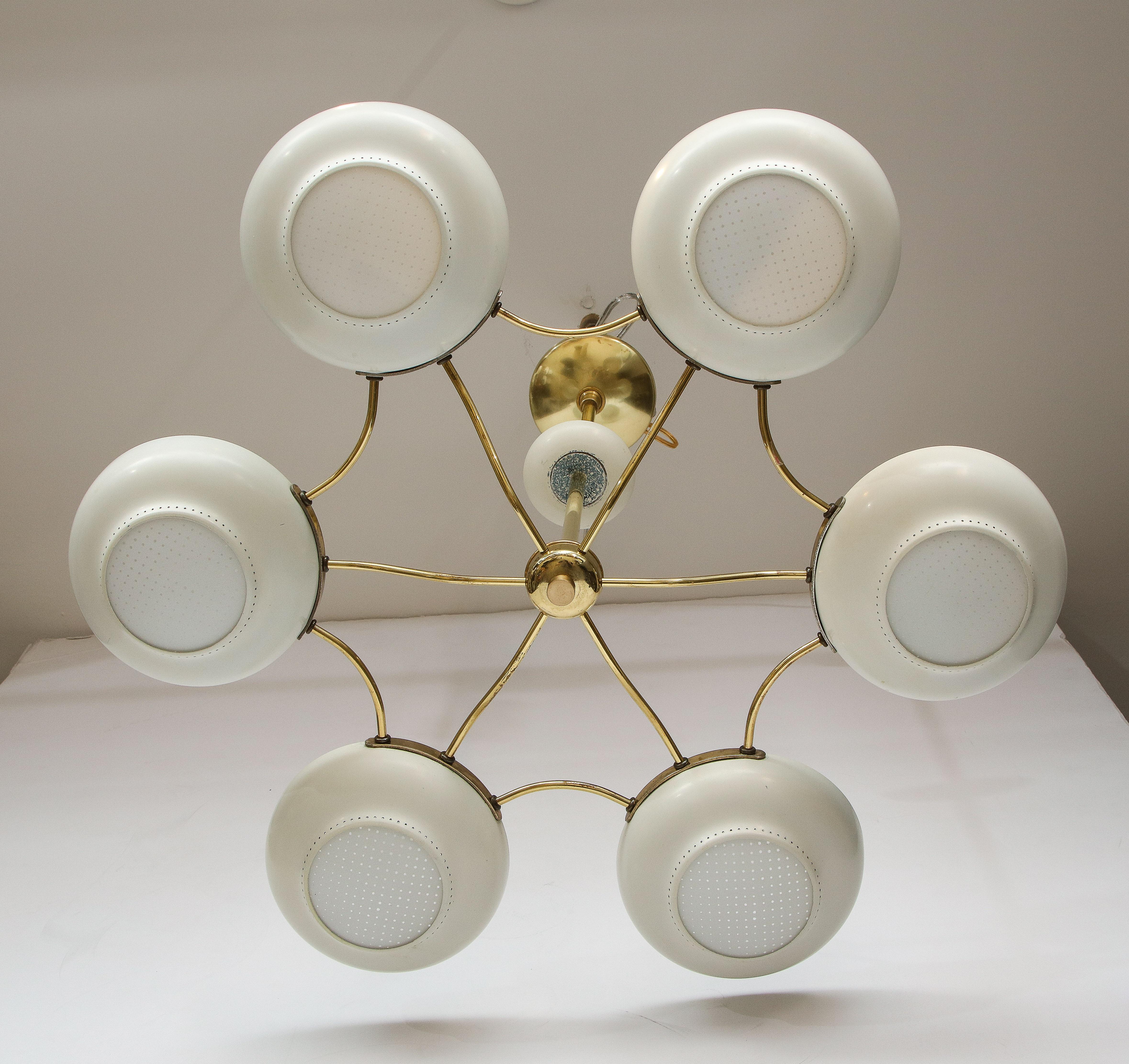 1960's Mid-Century Modern Chandelier Attributed to Gerald Thurston 7