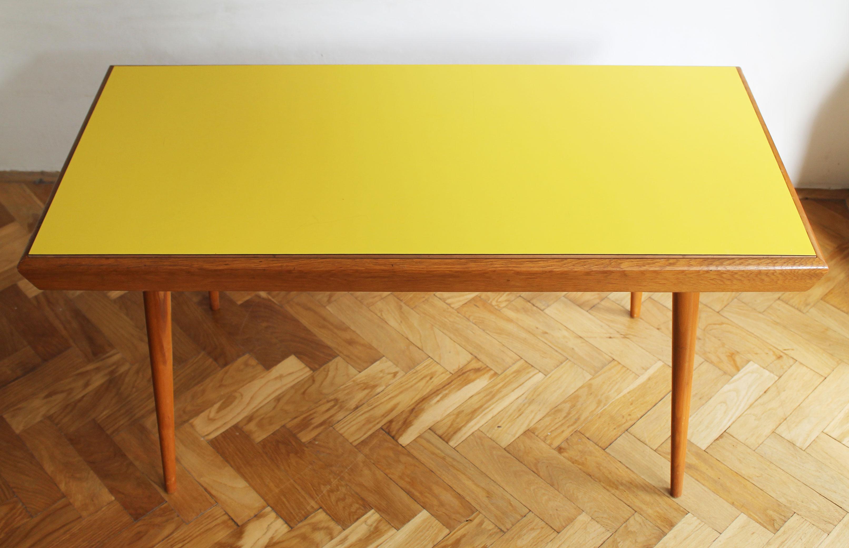Lacquered 1960's Mid Century Modern Coffee table by Jiri Jiroutek for Interier Praha For Sale