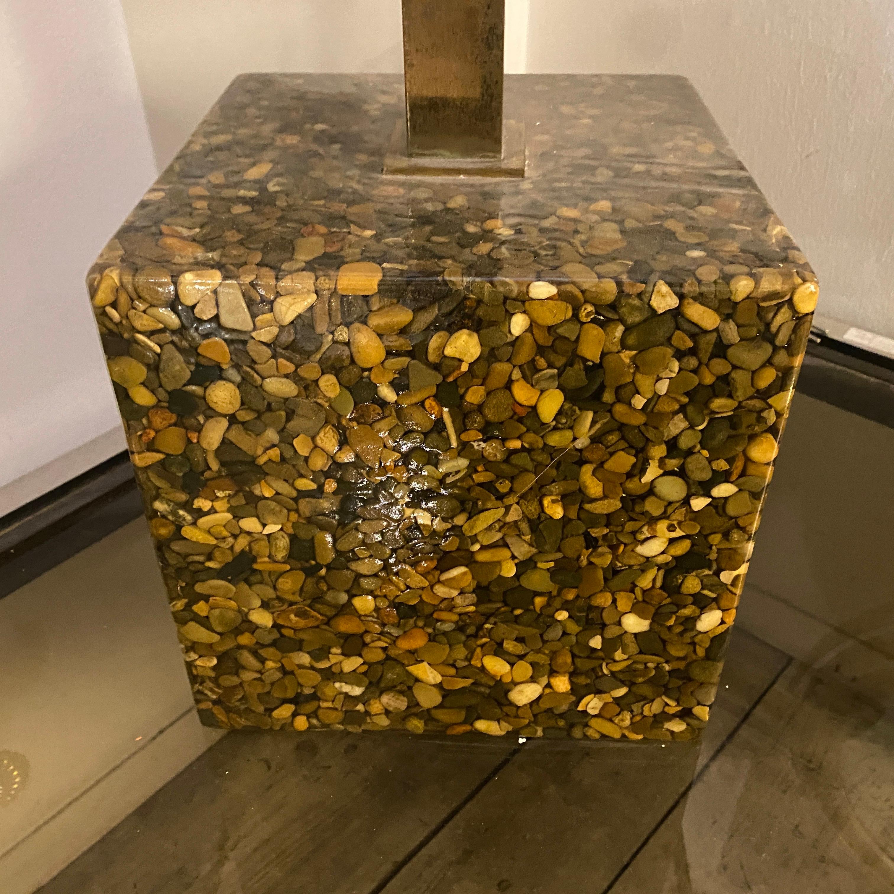 1960s Mid-Century Modern Cube Italian Table Lamp 6