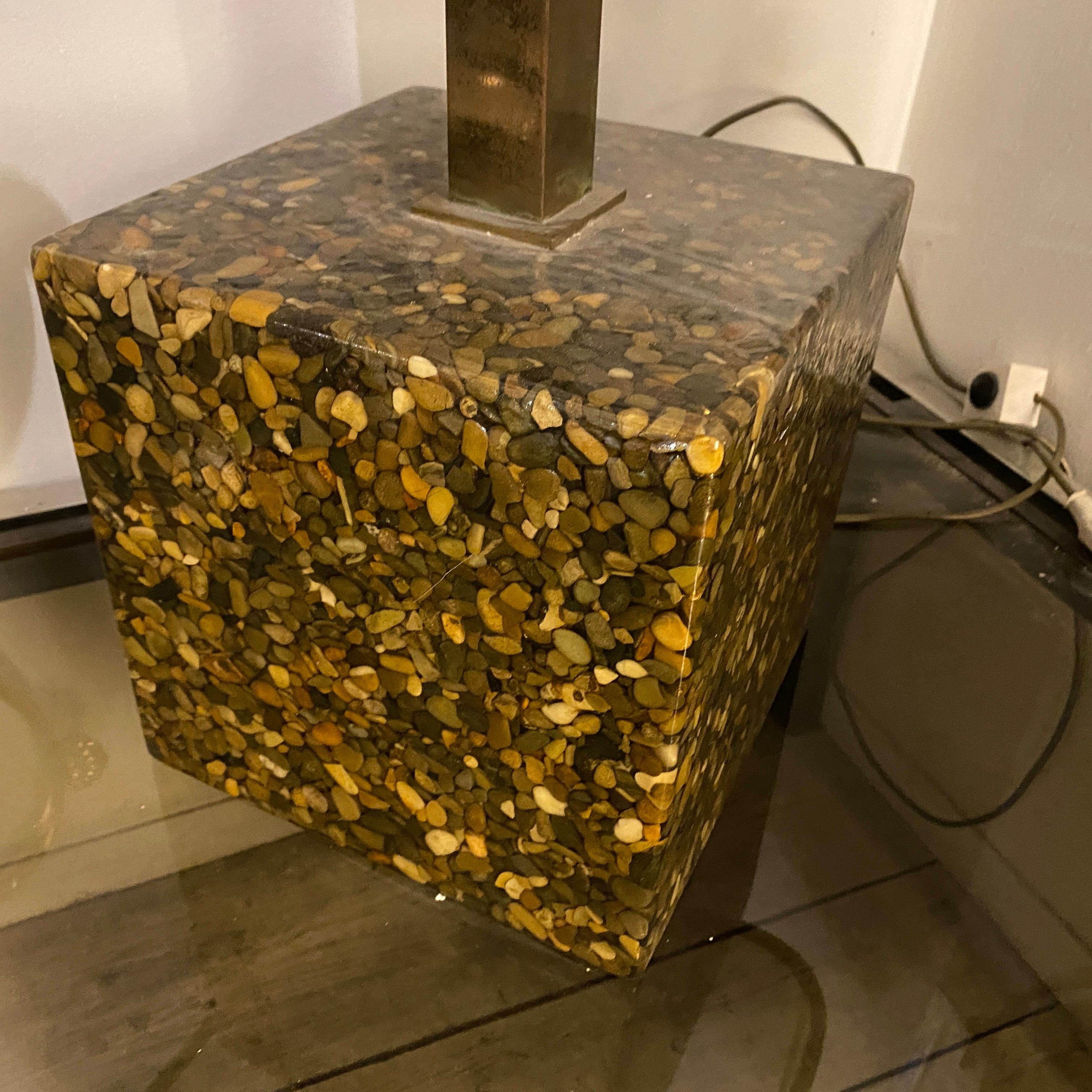 1960s Mid-Century Modern Cube Italian Table Lamp 4