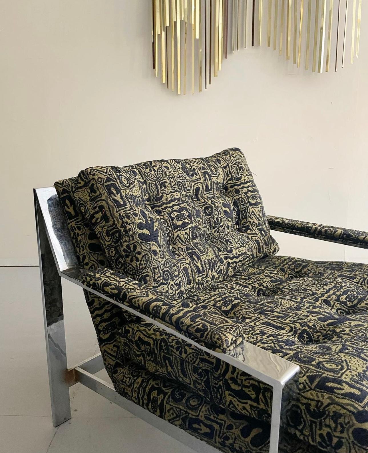 Mid-Century Modern Chaise longue chromée Cy Mann des années 1960, moderne du milieu du siècle dernier en vente