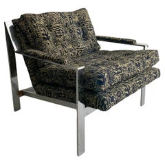 1960s Mid-Century Modern Cy Mann Chrome Cube Lounge Chair