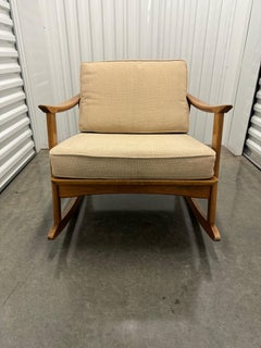 1960's Mid Century Modern Danish Style Rocking Arm Chair