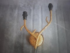 1960s Mid Century Modern Dore Tree Branch Wall Sconce attrib. Elizabeth Garouste