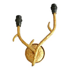 1960s Mid Century Modern Dore Tree Branch Wall Sconce attrib. Elizabeth Garouste