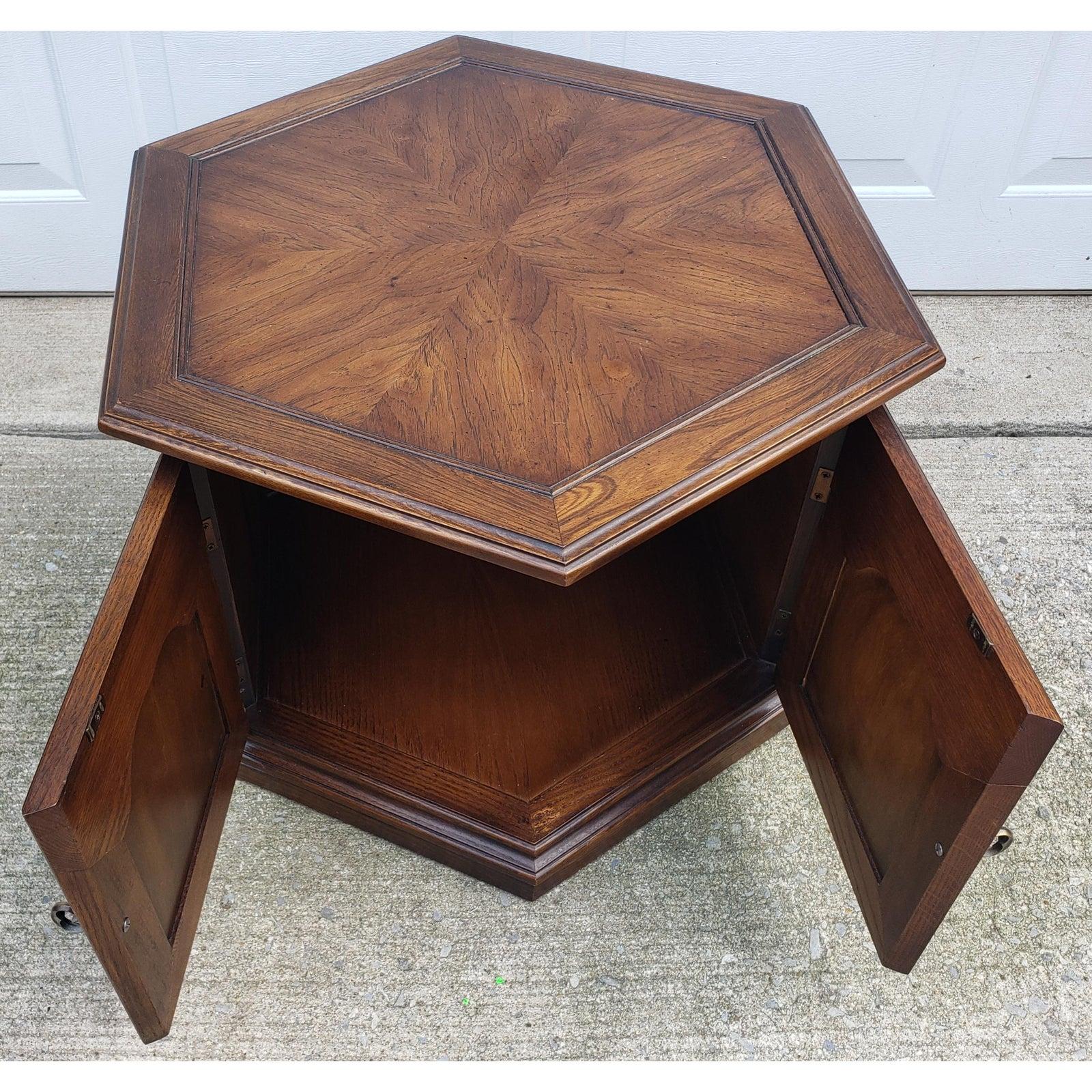 hexagonal end table