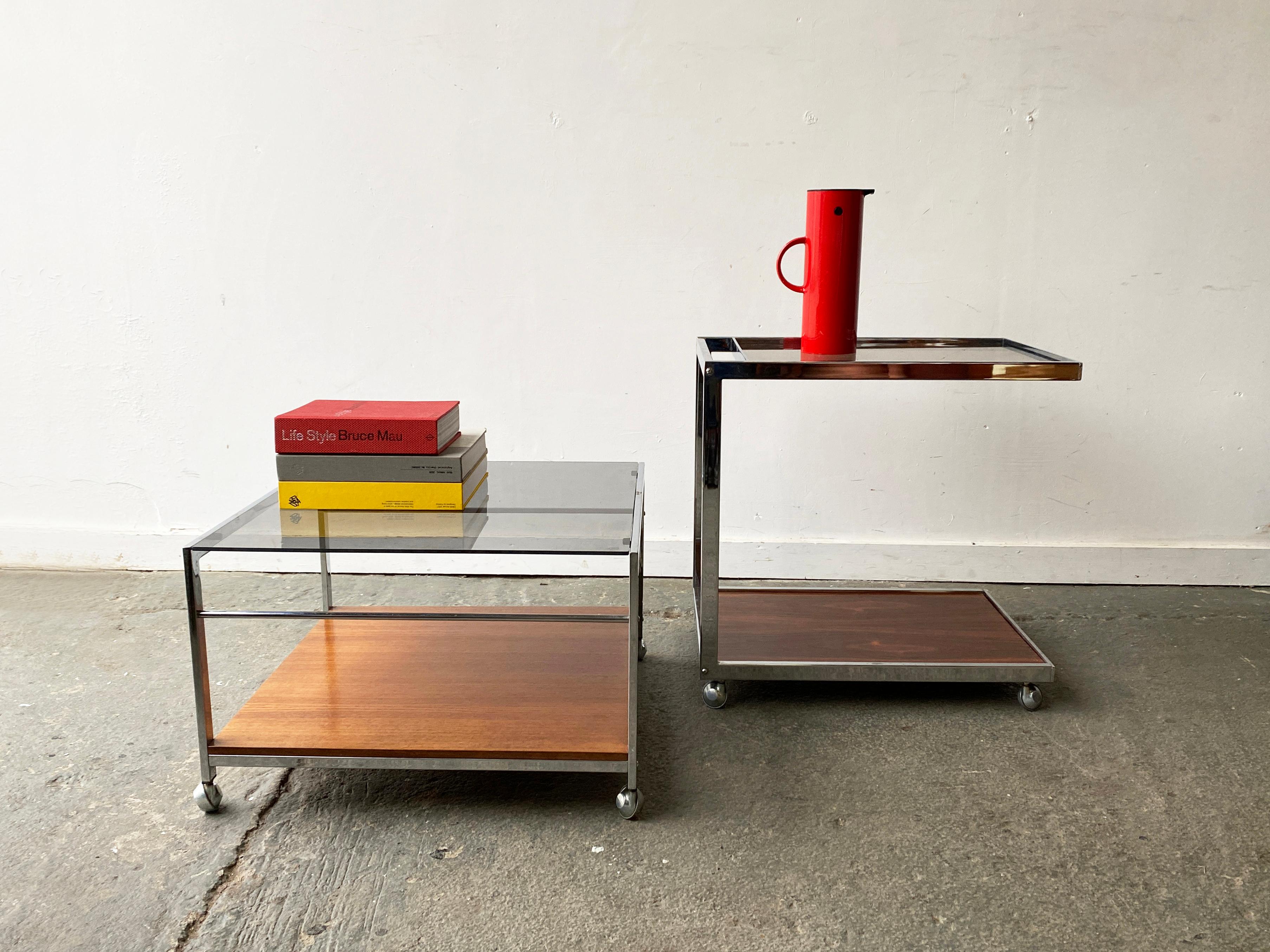 20ième siècle Chariot à boissons et table basse assortie de The Moderns Modernity des années 1960 par MDA en vente