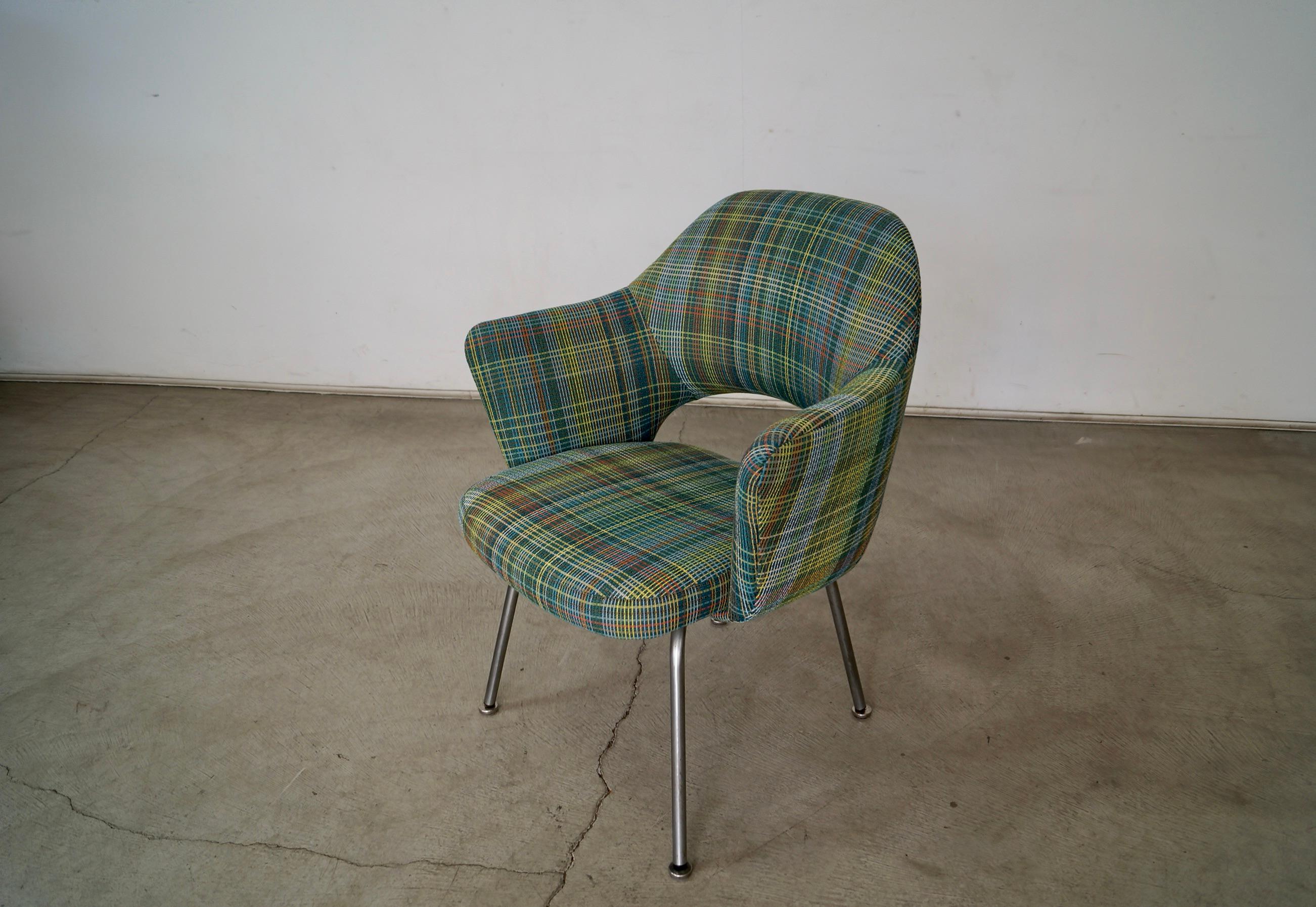 Sillón ejecutivo de mediados de siglo de 1960 de Eero Saarinen para Knoll en Bueno estado para la venta en Burbank, CA