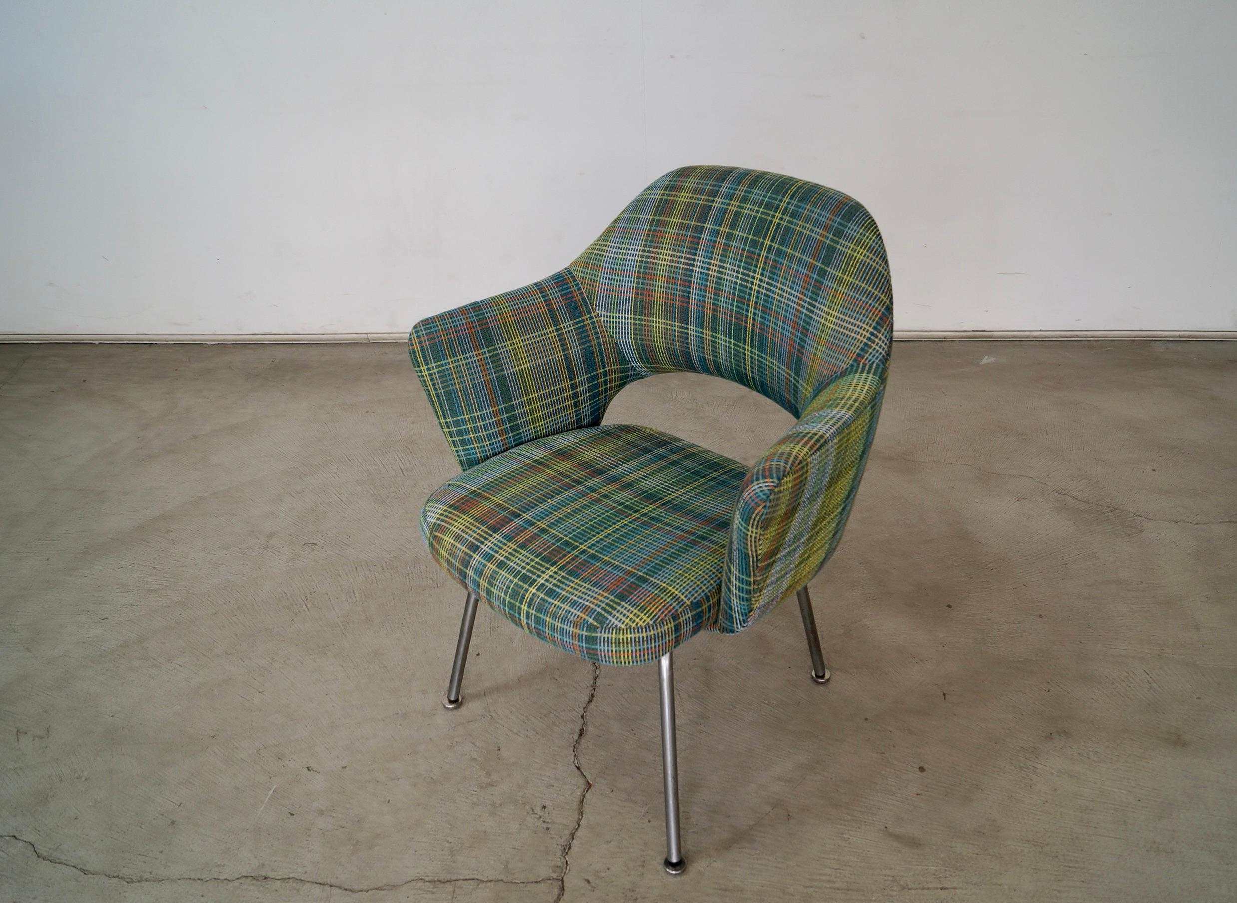 Sillón ejecutivo de mediados de siglo de 1960 de Eero Saarinen para Knoll Acero inoxidable en venta