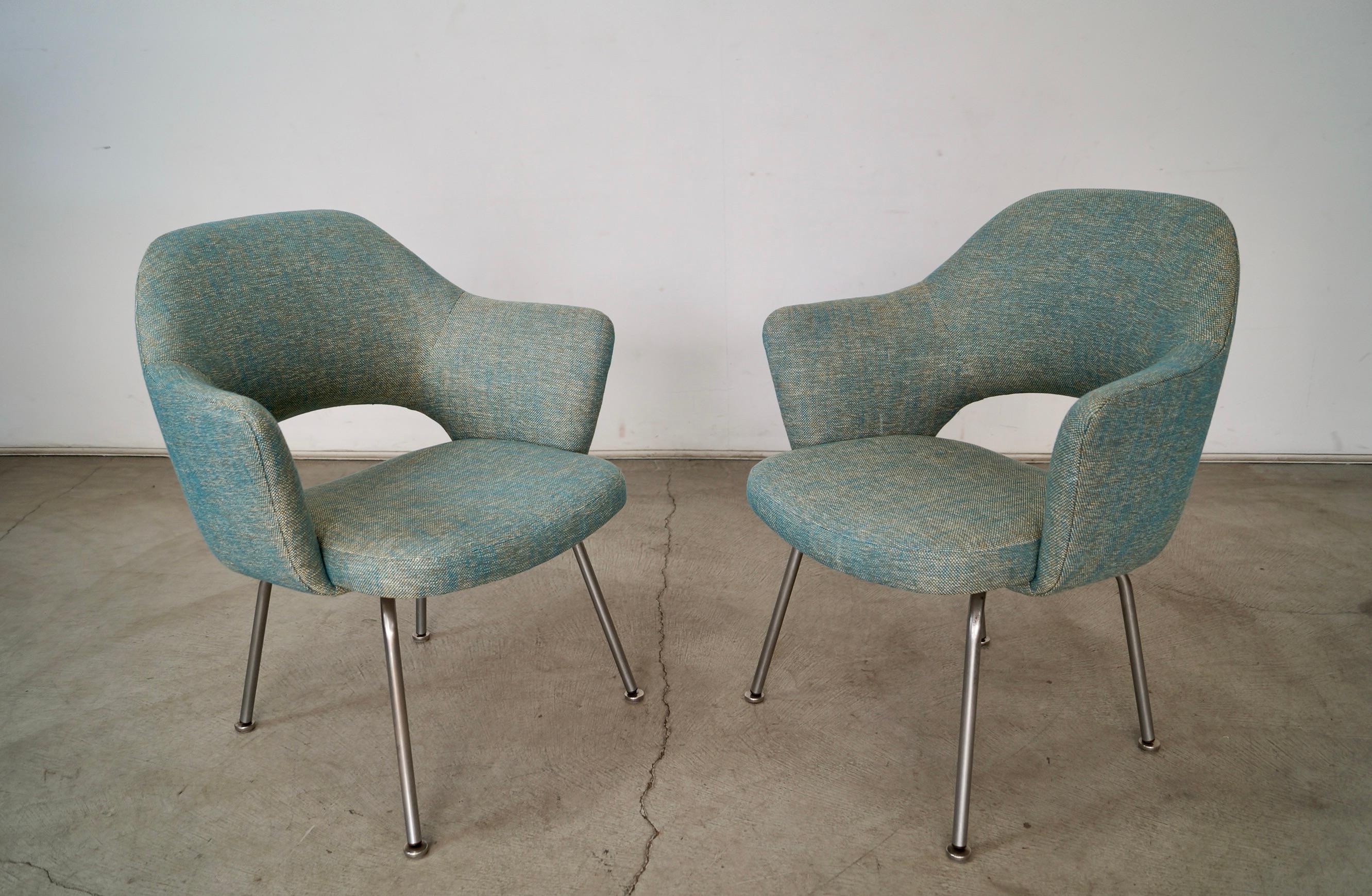 Poltrone direzionali di Eero Saarinen per Knoll, metà del secolo scorso - una coppia in vendita 5