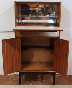 1960s Mid Century Modern English Teak Drinks Cabinet by Nathan