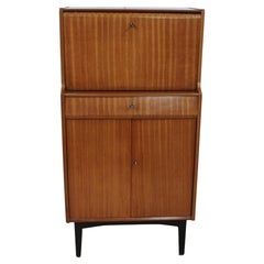 1960s Mid Century Modern English Teak Drinks Cabinet by Nathan