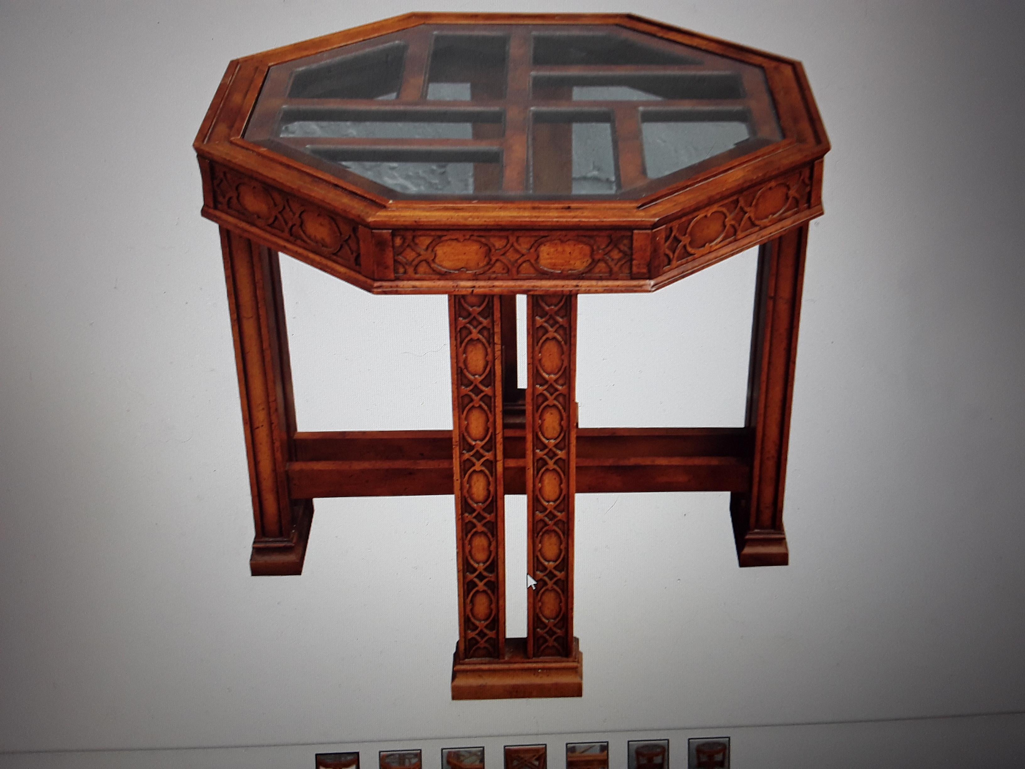 Table d'appoint / d'appoint en bois exotique ajouré des années 1960, Mid Century Modern en vente 3