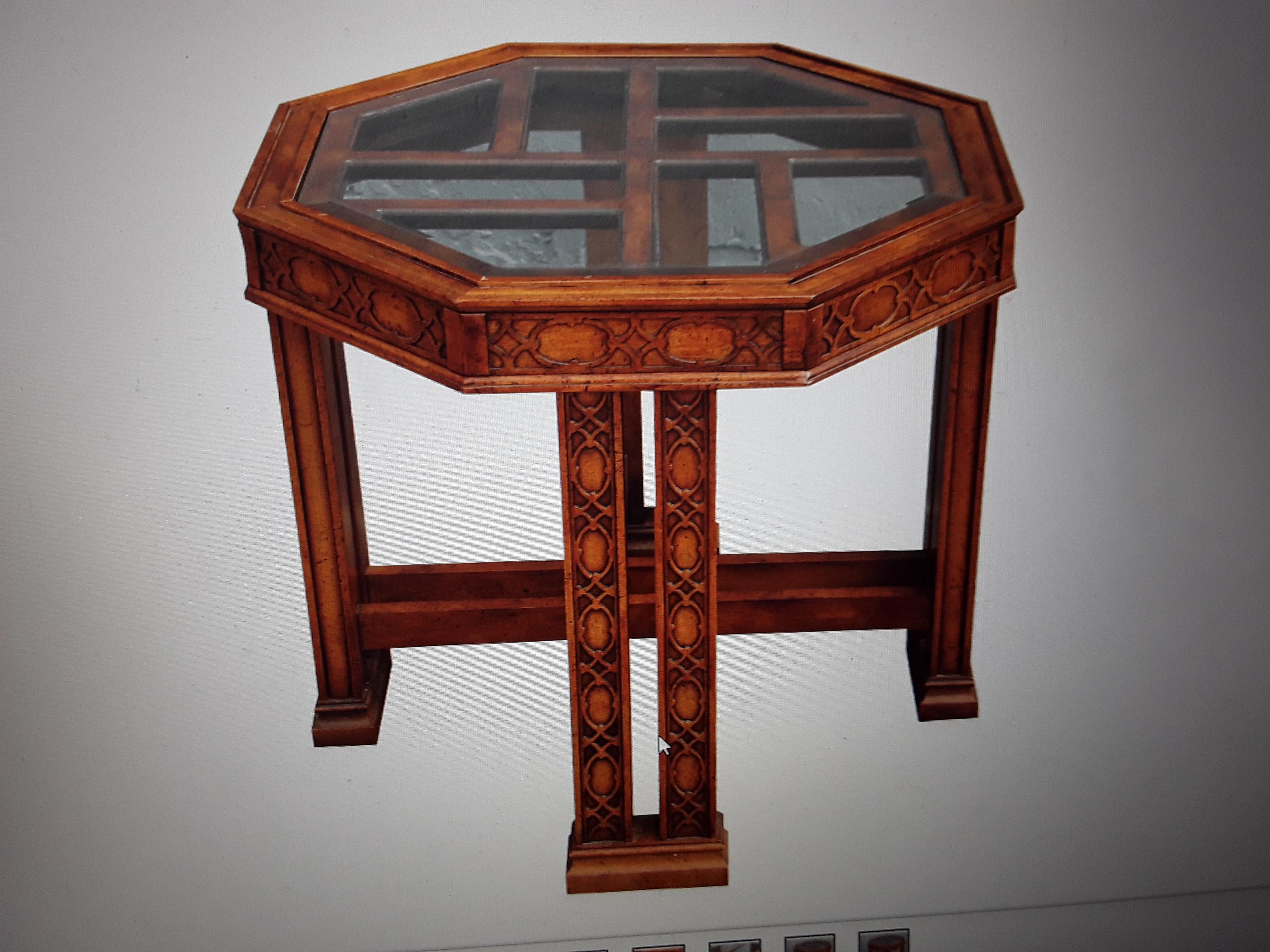 Table d'appoint / d'appoint en bois exotique ajouré des années 1960, Mid Century Modern en vente 2