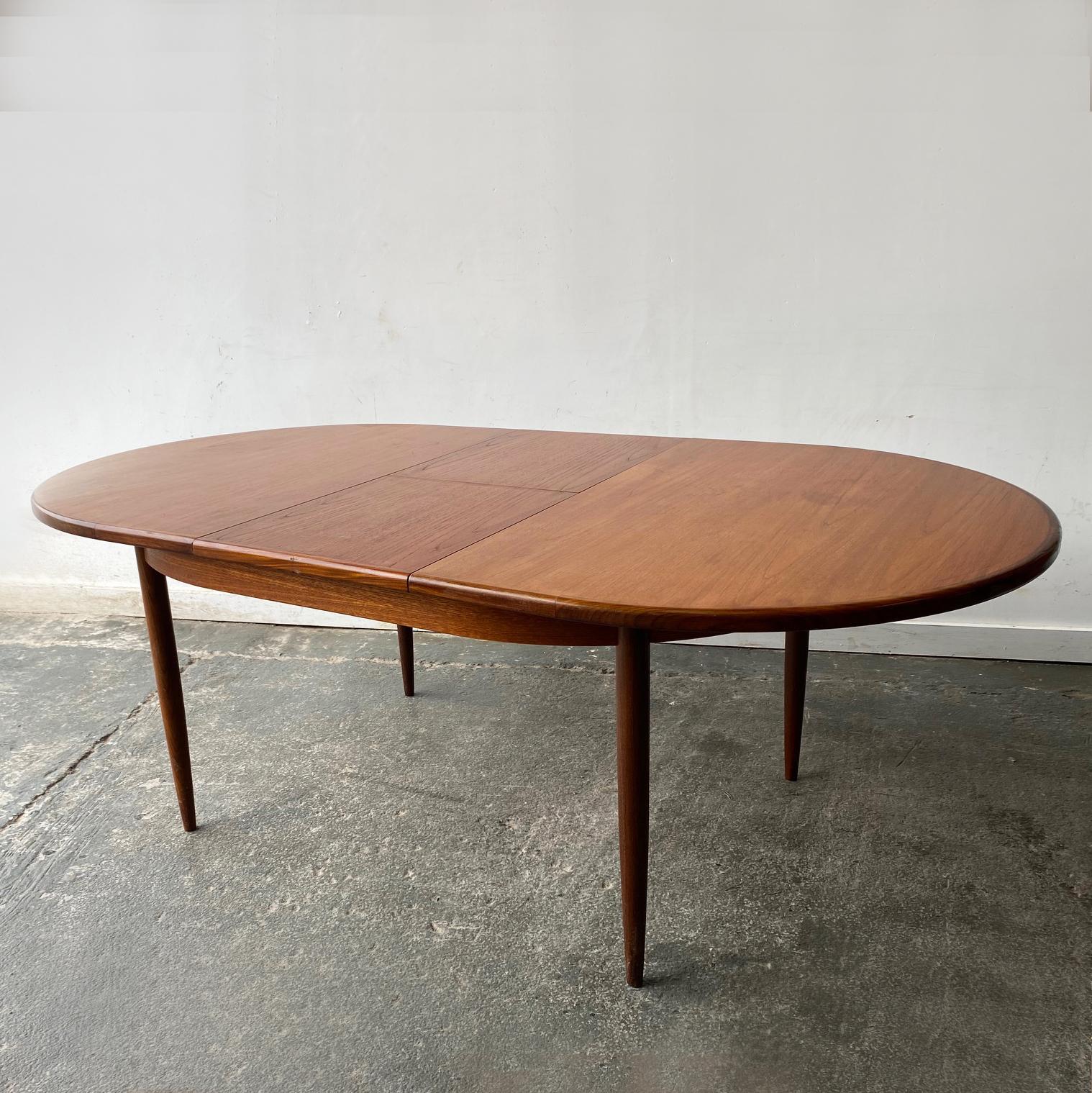 Teak 1960’s mid century modern extending dining table by G Plan For Sale