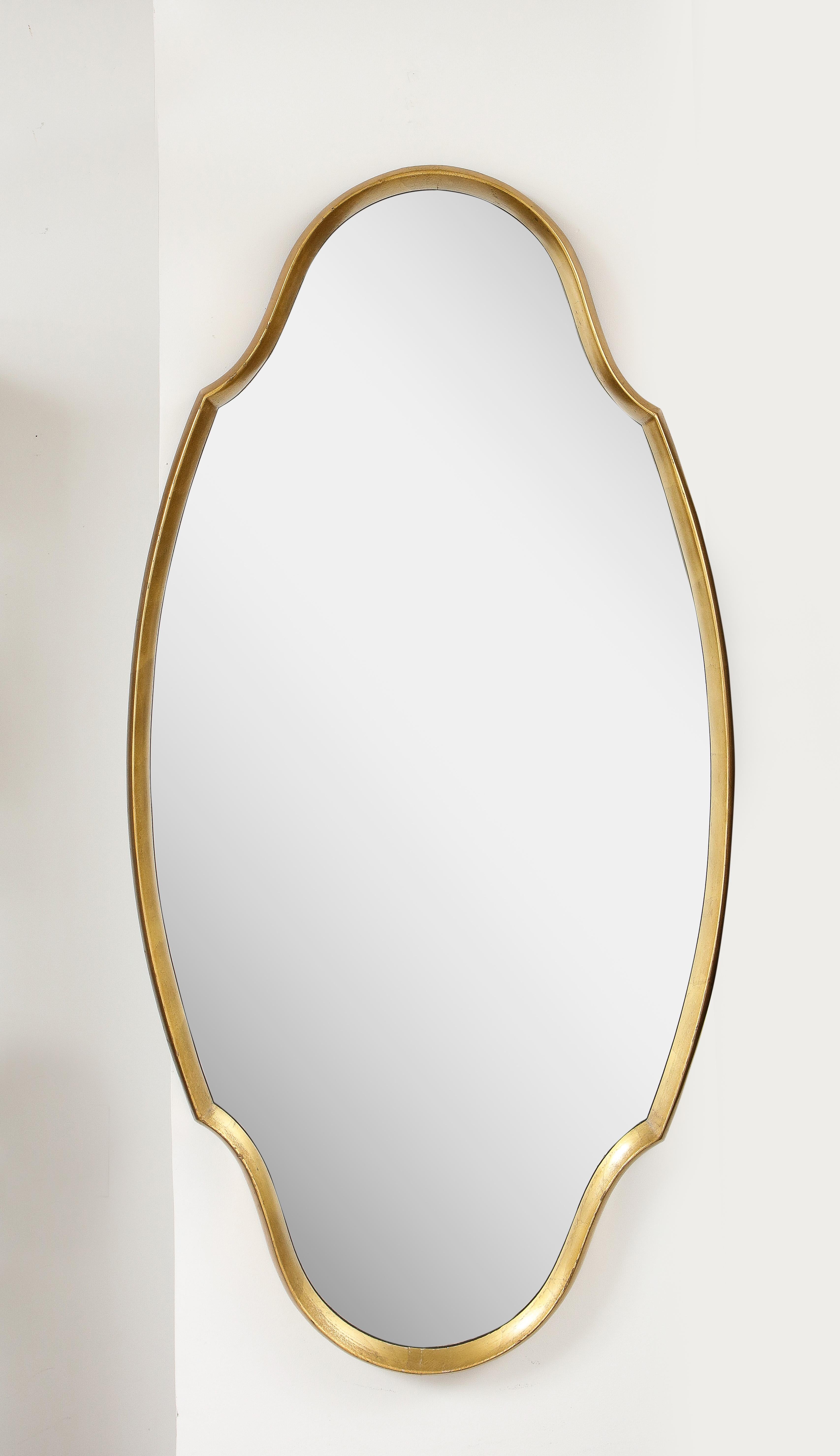 1960's Mid-Century Modern Gold Leaf Mirror in the Style of La Barge For Sale 3