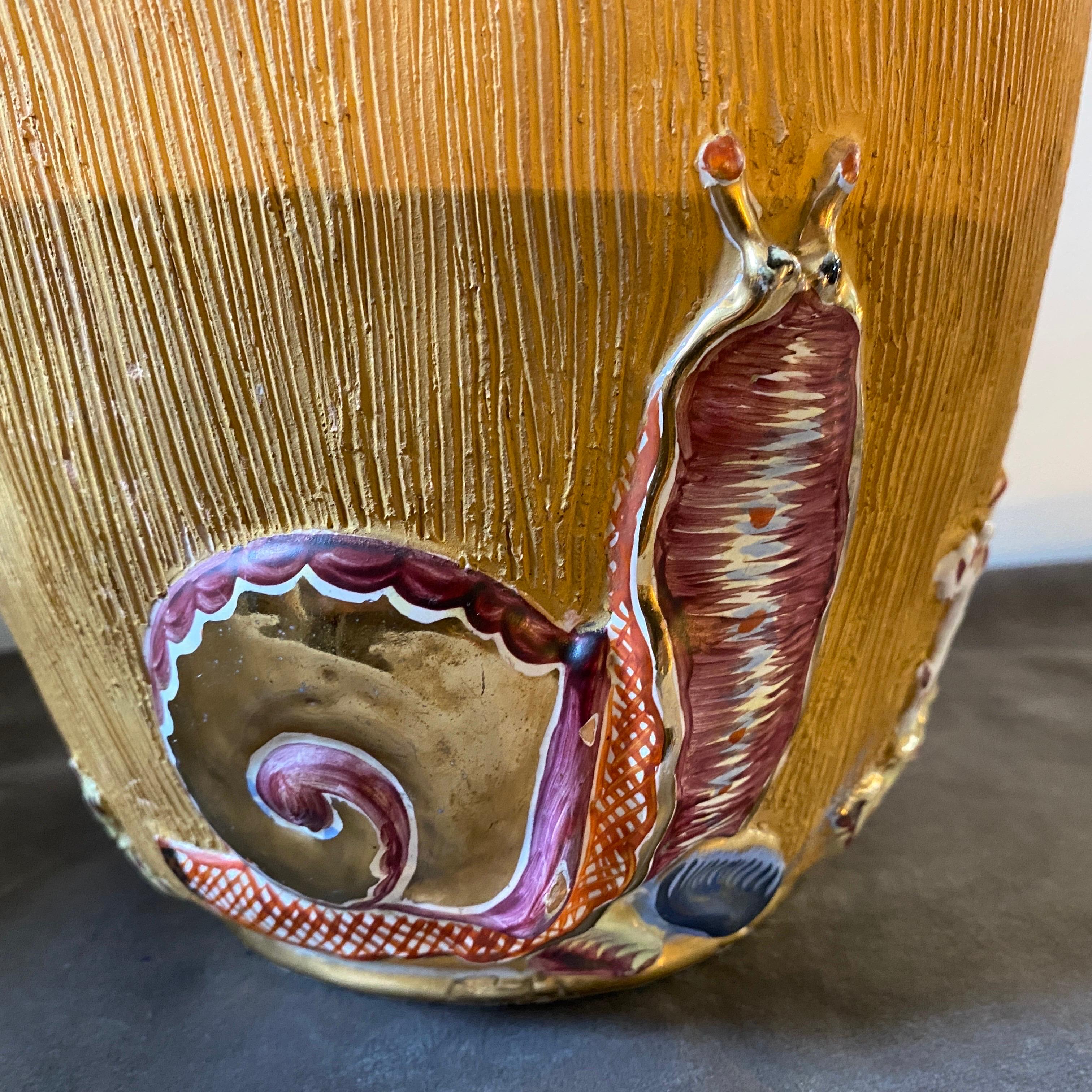 1960s Mid-Century Modern Hand-Crafted Ceramic Italian Vase 2