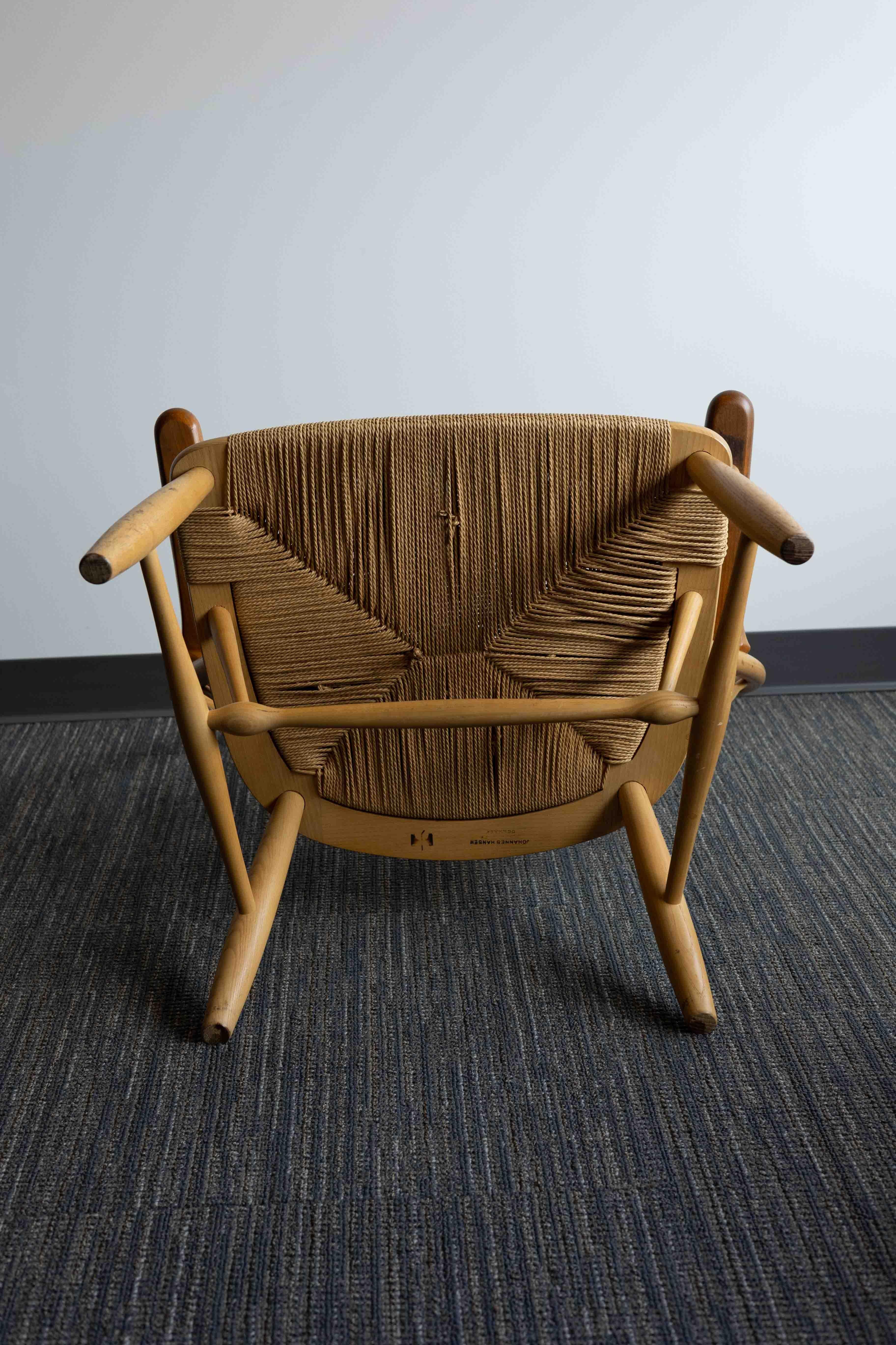 Hans Wegner fauteuil paon moderne mi-siècle des années 1960 en vente 6