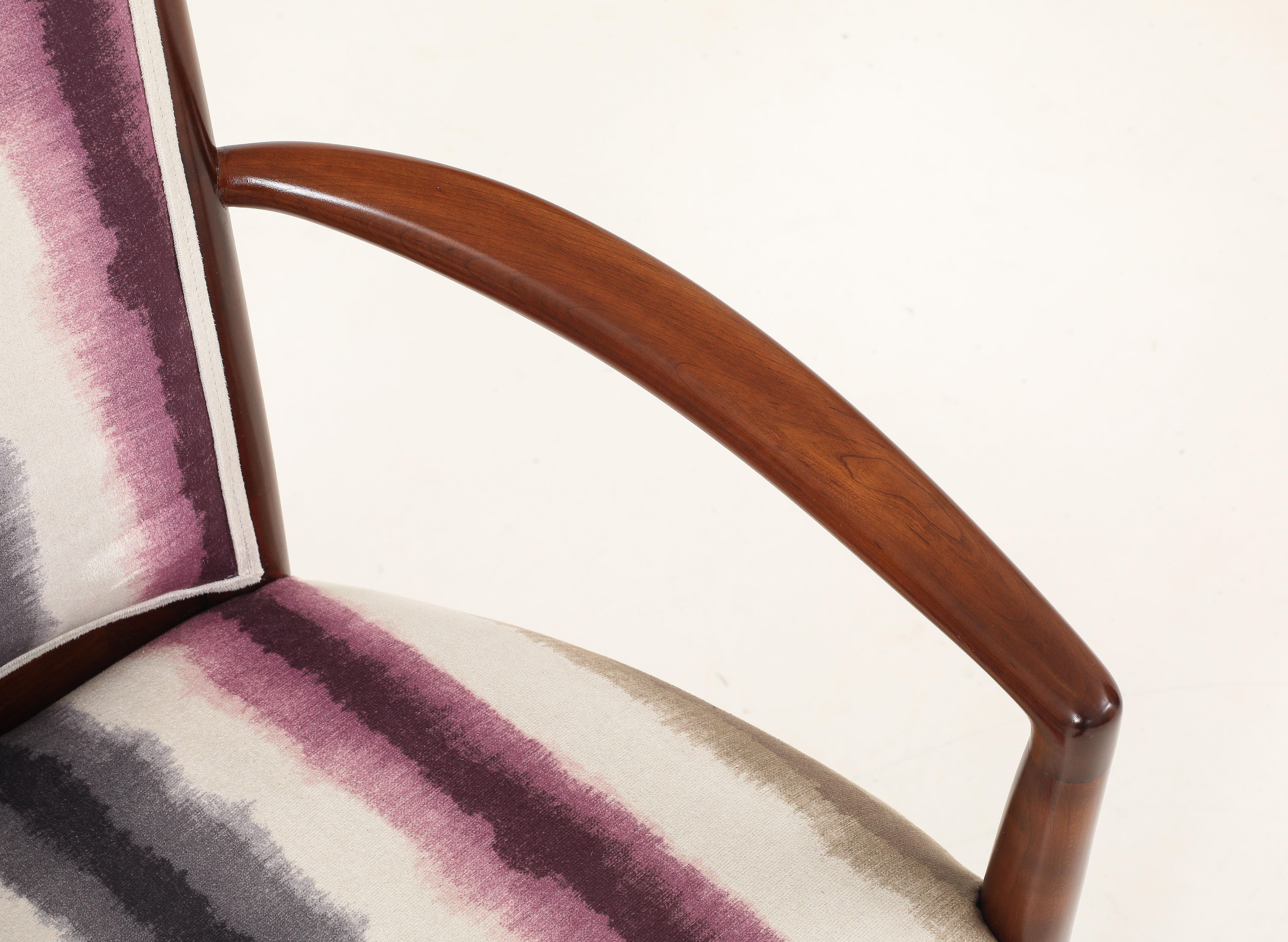 1960's Mid Century Modern Hohe Rückenlehne Italienisch Esszimmerstühle Satz von 6 im Zustand „Gut“ im Angebot in New York, NY