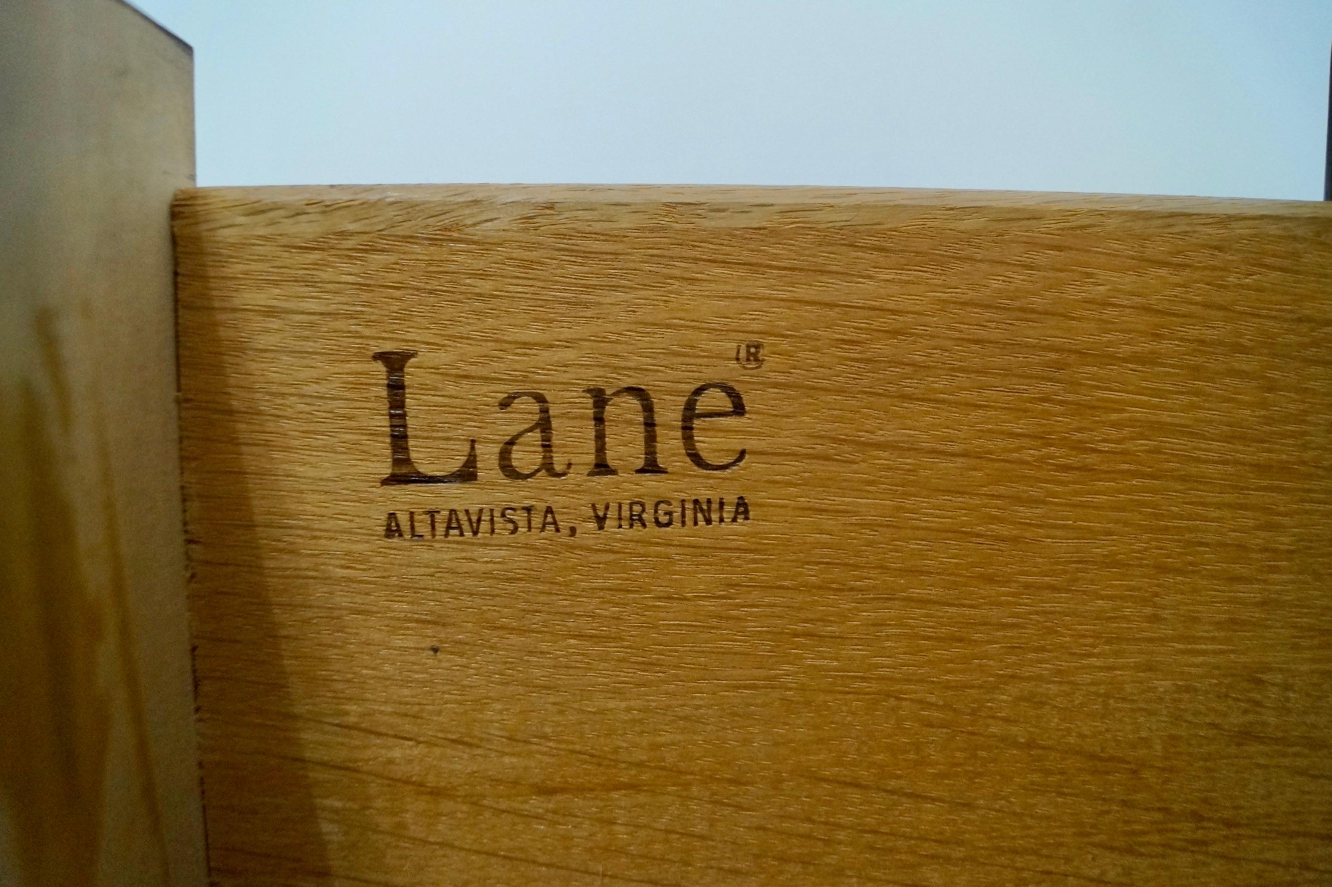 1960s Mid-Century Modern Highboy Dresser by Lane 11