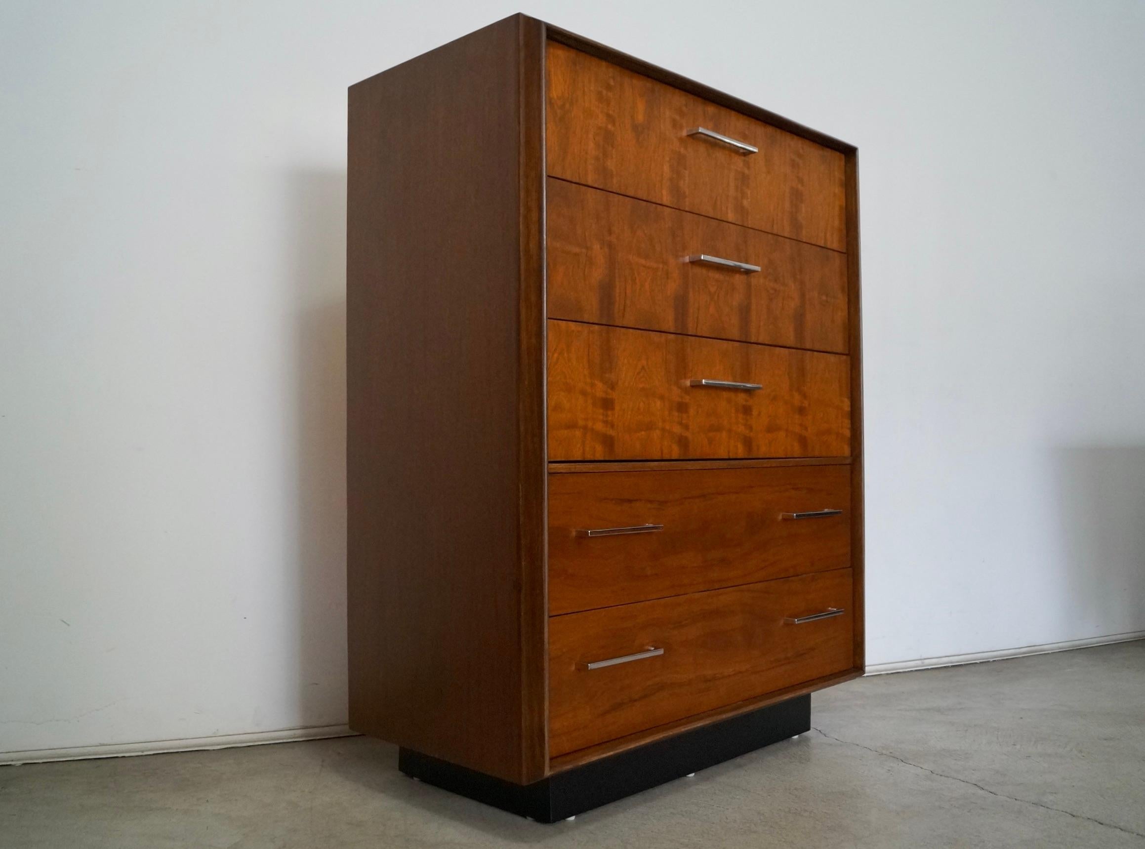 Mid-20th Century 1960s Mid-Century Modern Highboy Dresser by Lane For Sale
