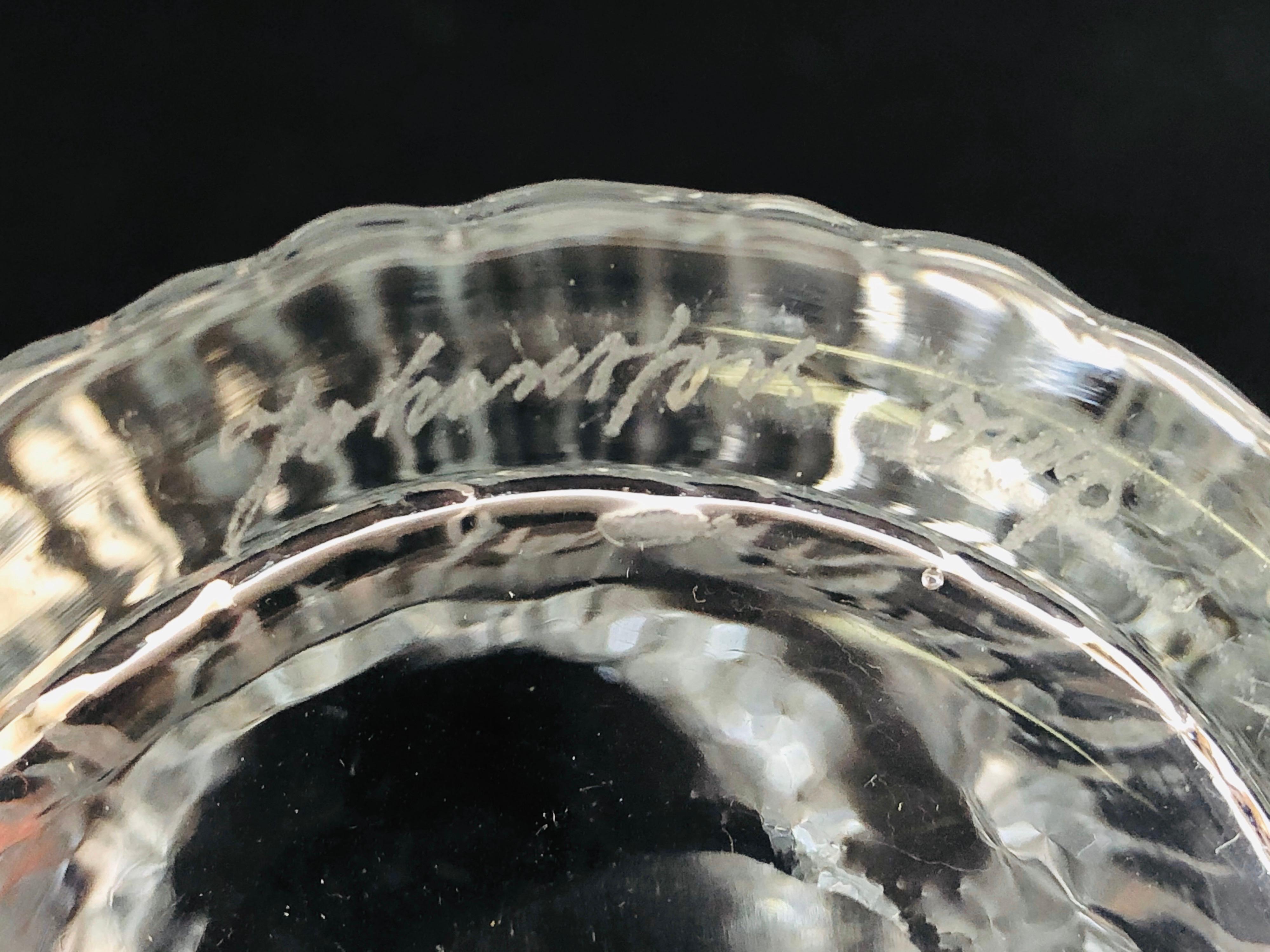 Moderne Iittala-Vase aus strukturiertem Glas, Mid-Century Modern, 1960er Jahre (20. Jahrhundert) im Angebot