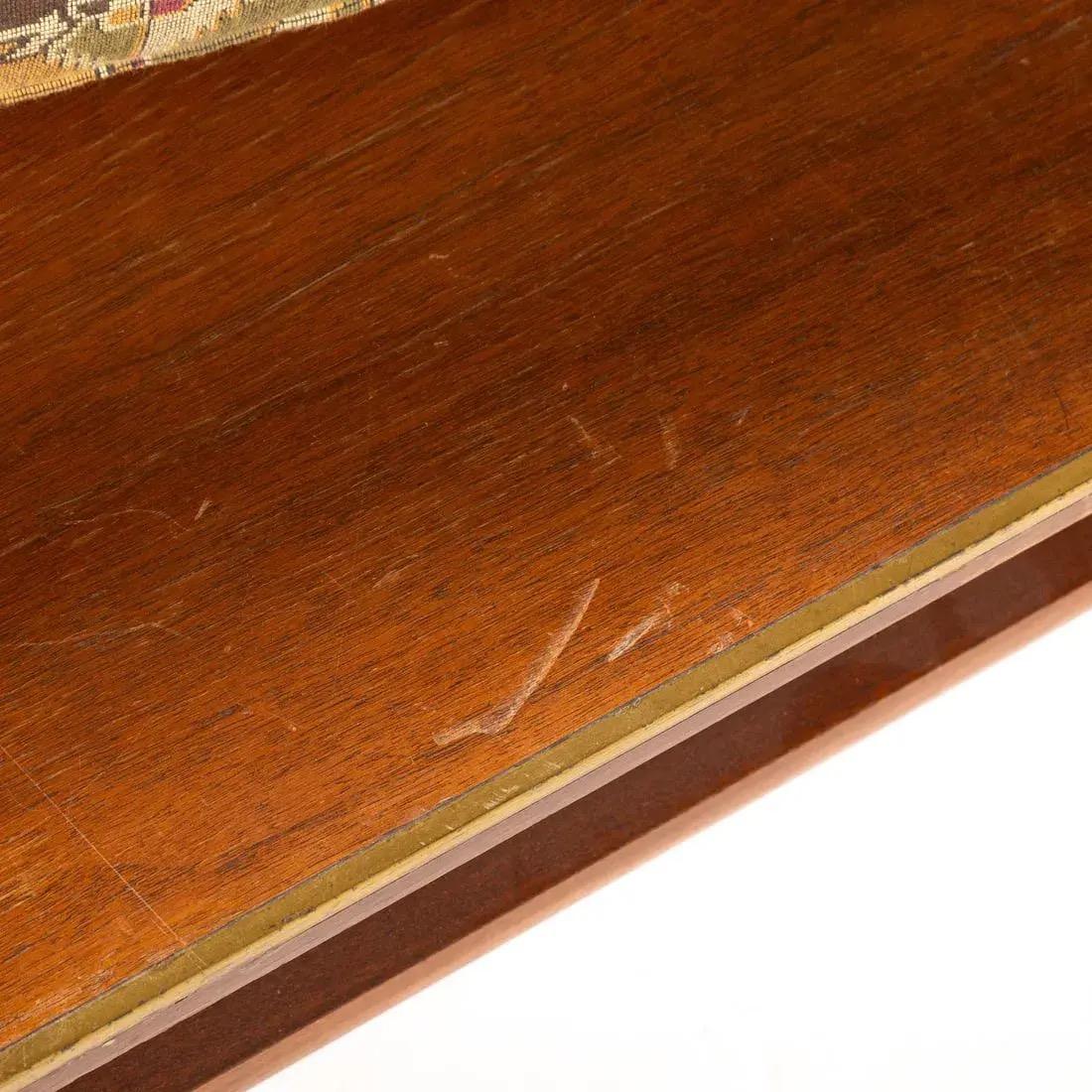Mid-20th Century 1960s Mid-Century Modern Imperial Furniture Walnut Bench With Tufted Cushion For Sale