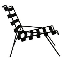 1960s Mid Century Modern Iron Slipper Chair Attributed to Adrian Pearsall