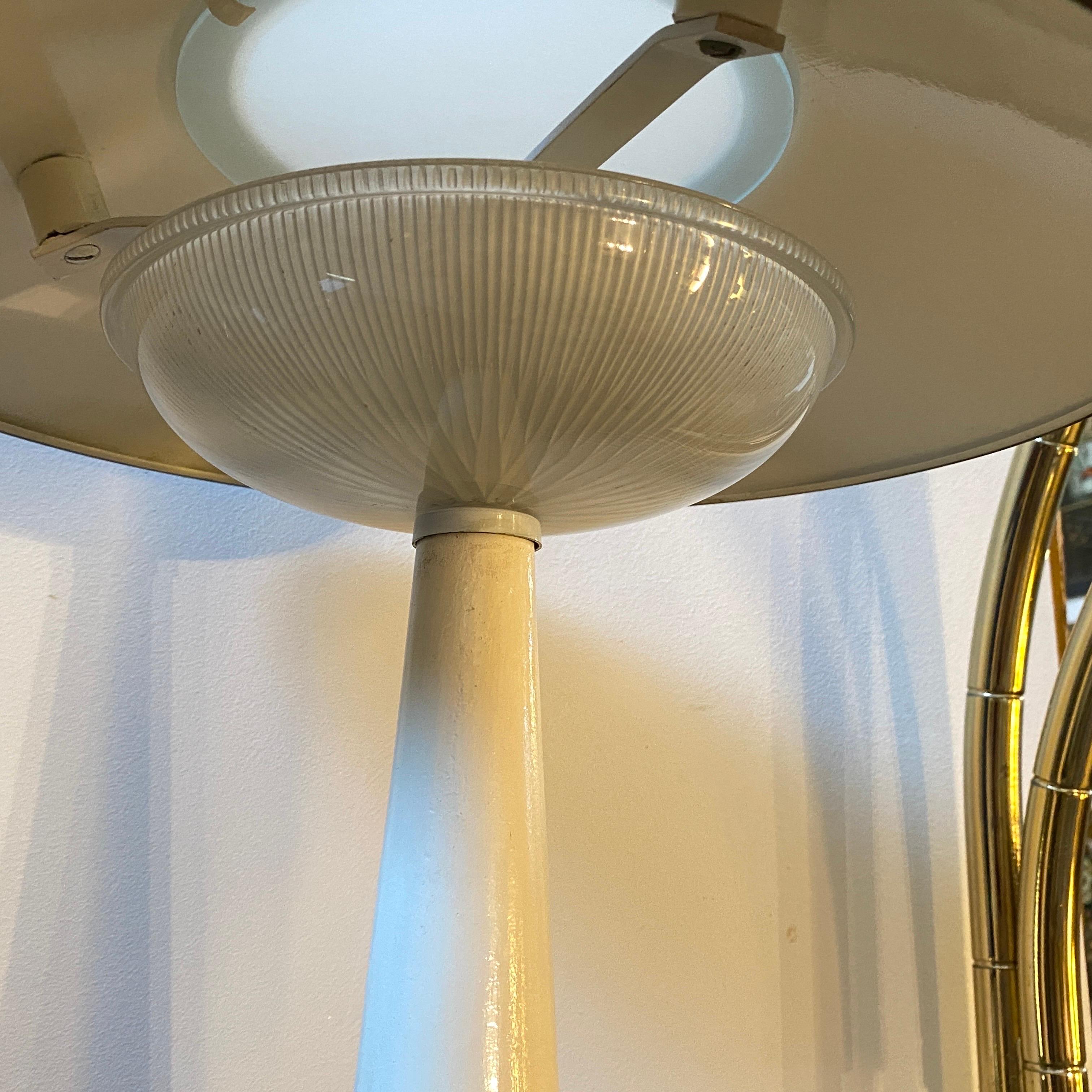 20th Century 1960s Mid-Century Modern Italian Brass Table Lamp by Stilnovo