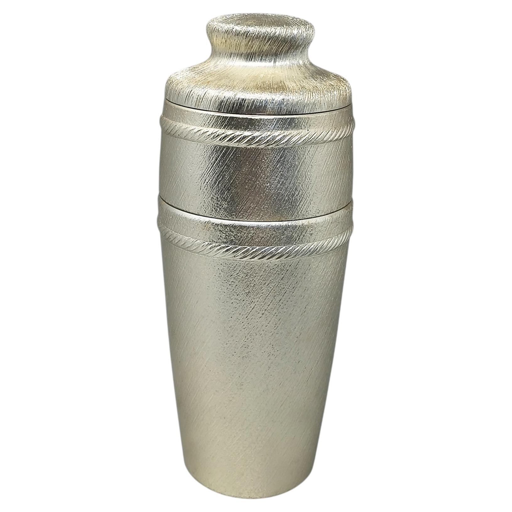 Pre-owned Alessi 1960s Mid-century Modern Italian Cocktail Shaker By Giovanni (fao) In Gray