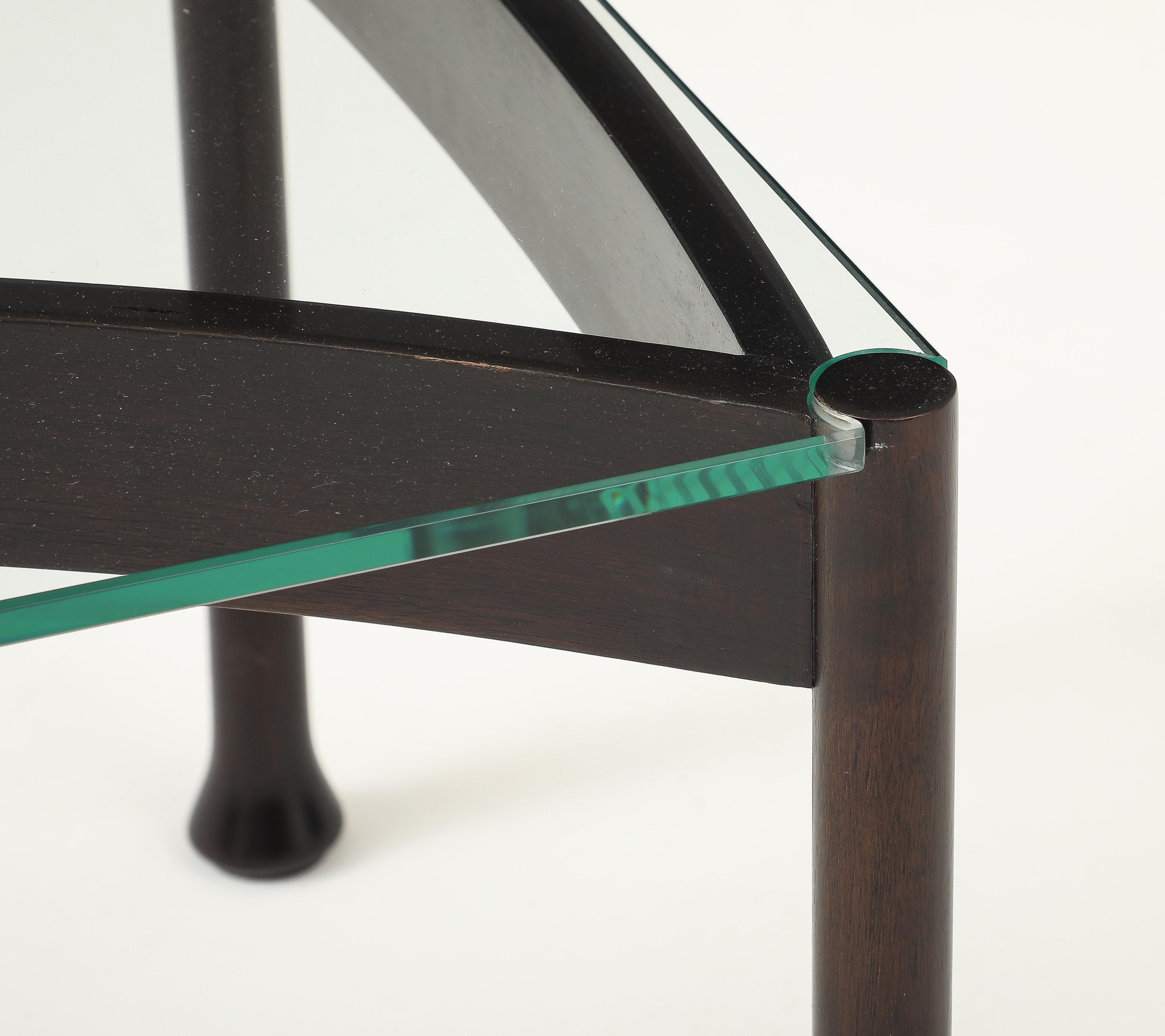 Table basse italienne mi-siècle moderne des années 1960 avec plateau en verre en vente 8