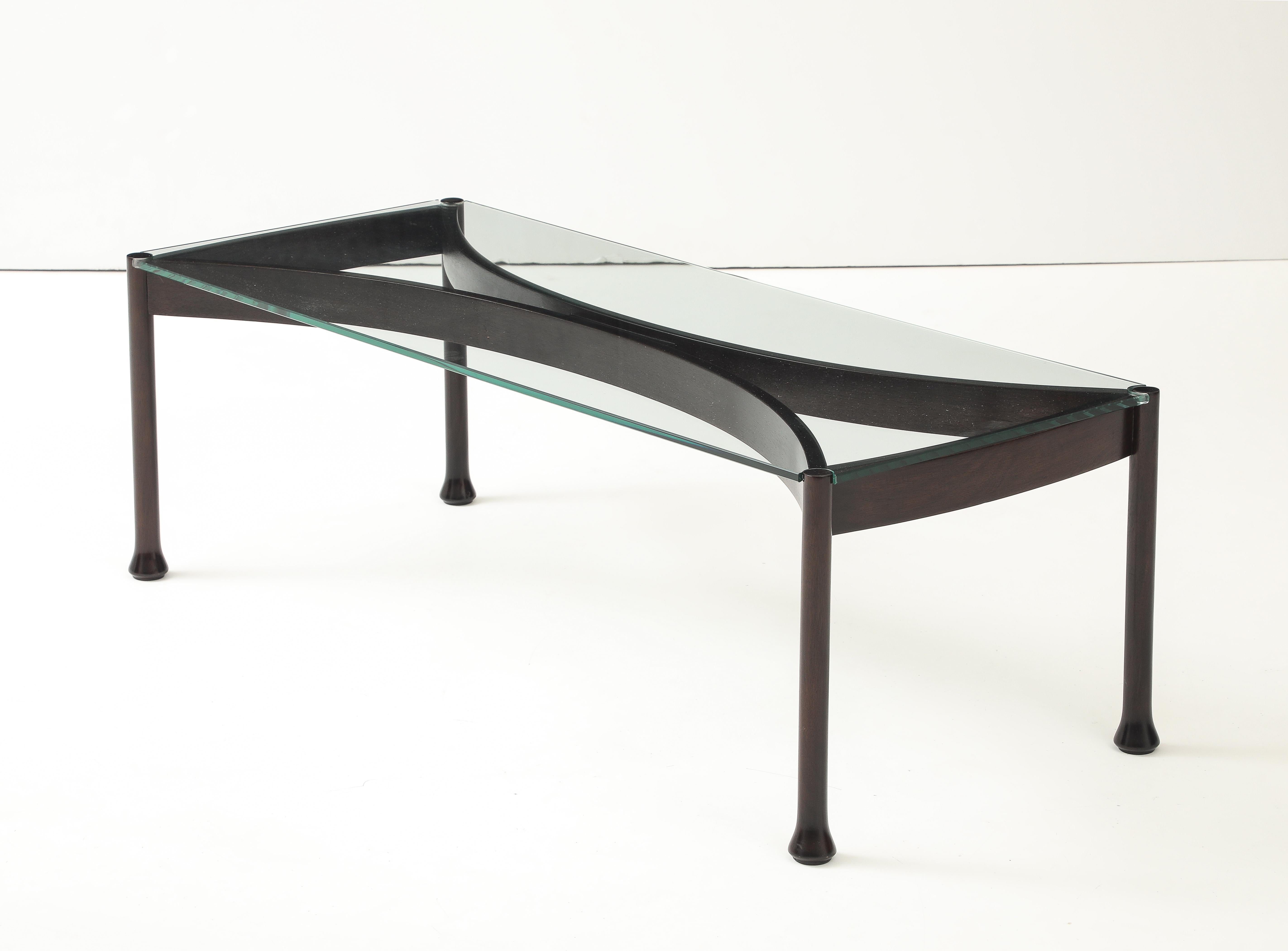 Table basse italienne mi-siècle moderne des années 1960 avec plateau en verre en vente 9