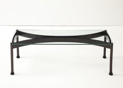 Table basse italienne mi-siècle moderne des années 1960 avec plateau en verre