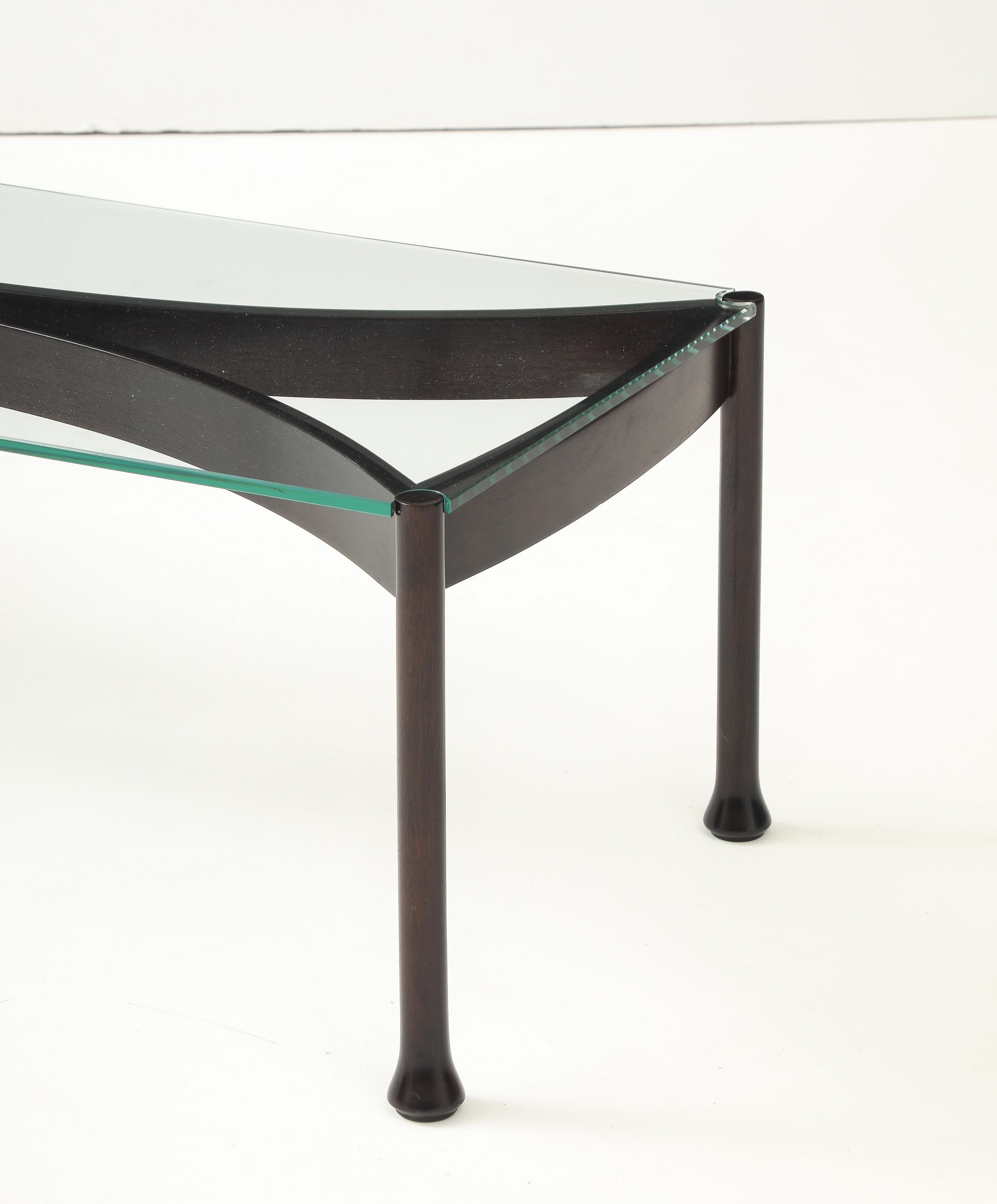 Milieu du XXe siècle Table basse italienne mi-siècle moderne des années 1960 avec plateau en verre en vente