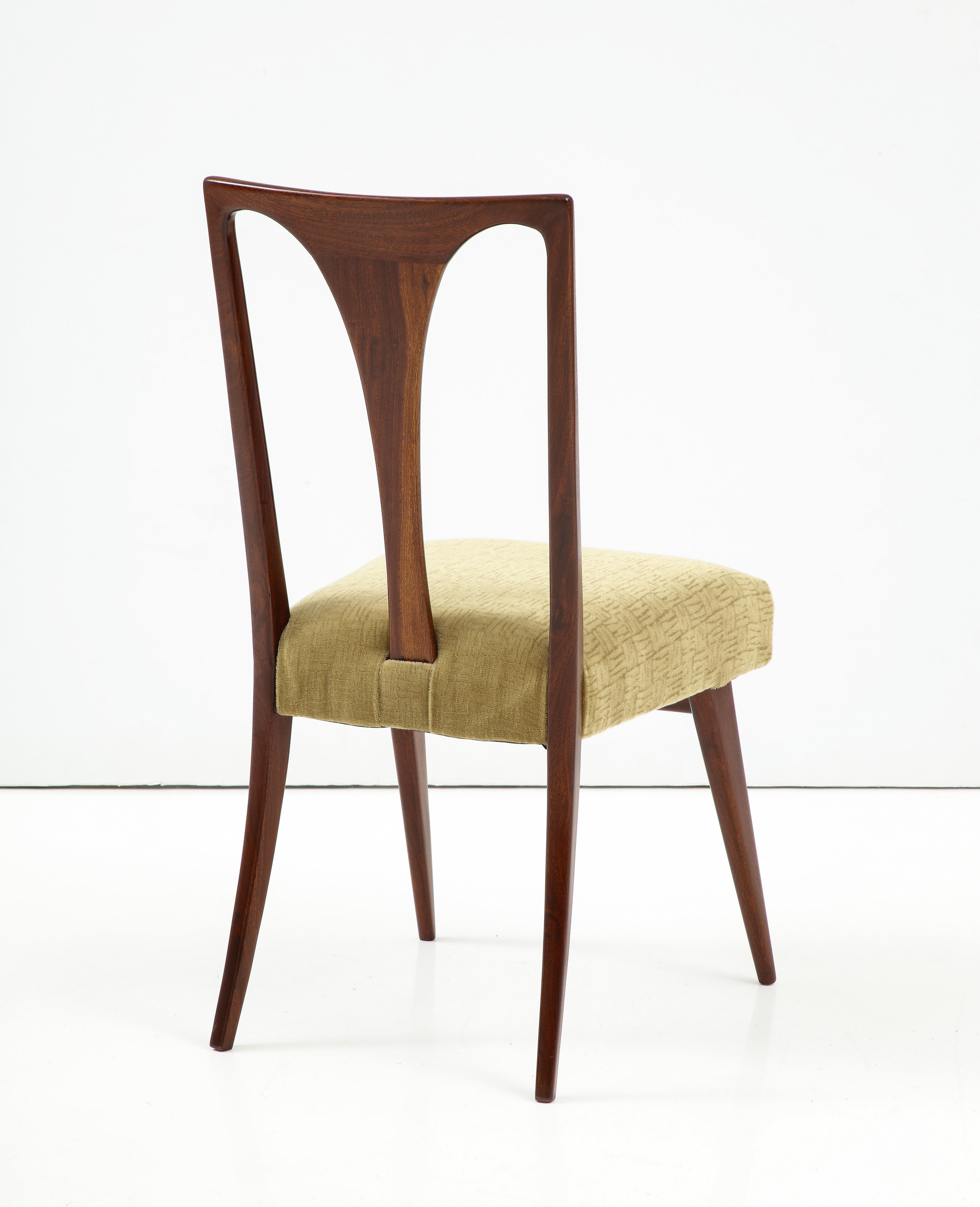 1960's Mid-Century Modern Italian Dining Chairs In The Style Of Carlo De Carli 5