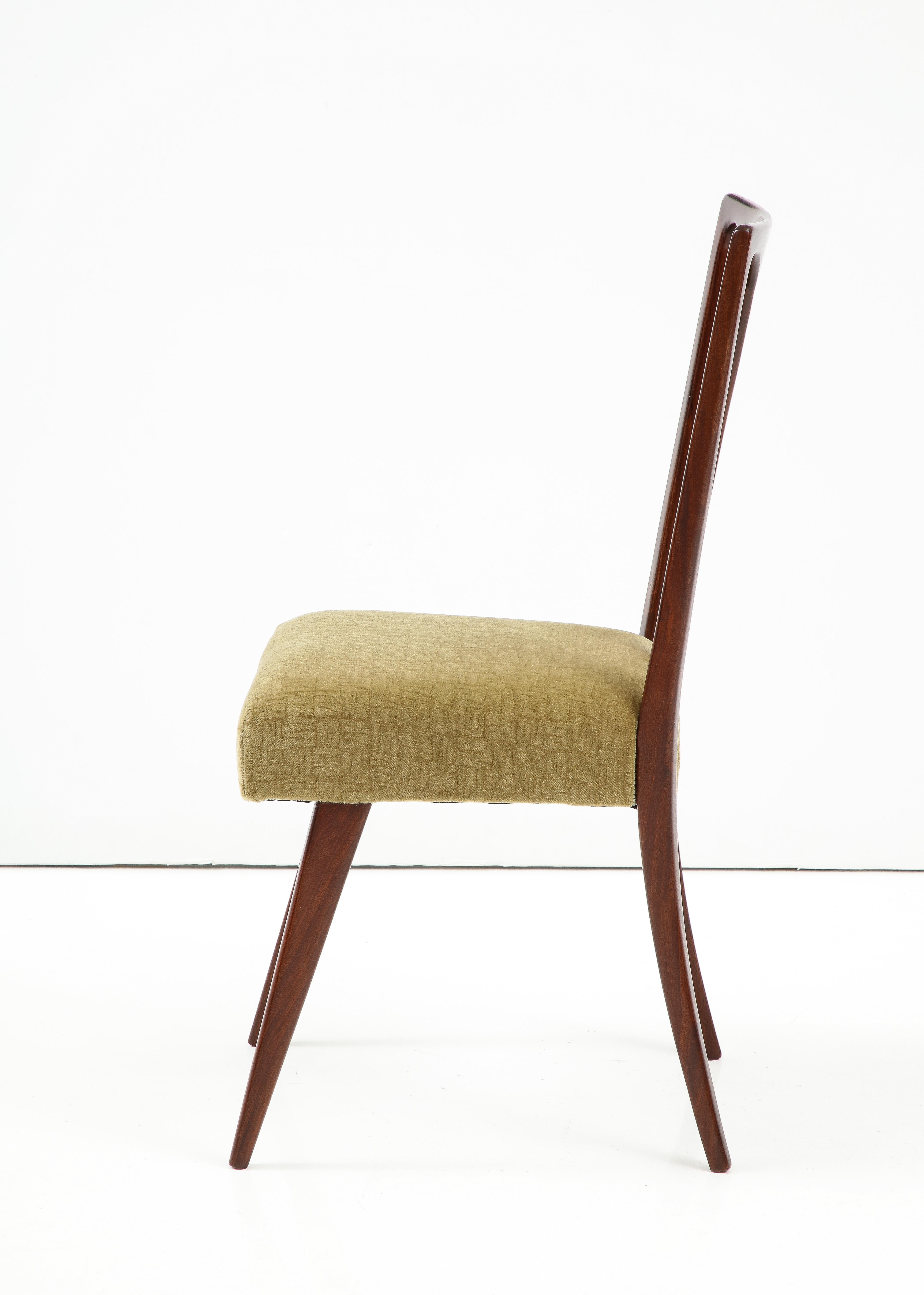 1960's Mid-Century Modern Italian Dining Chairs In The Style Of Carlo De Carli 6