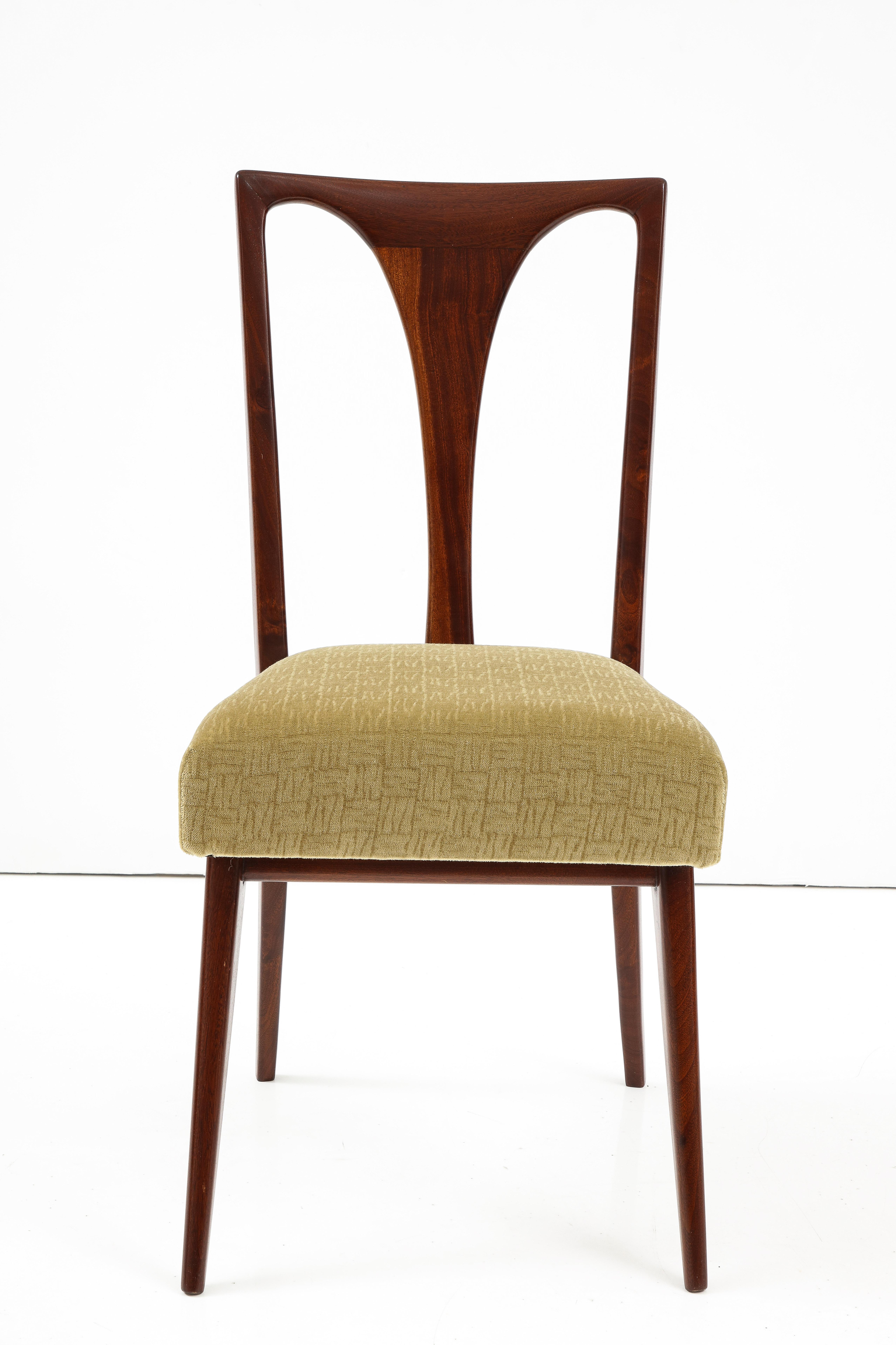 1960's Mid-Century Modern Italian Dining Chairs In The Style Of Carlo De Carli 7