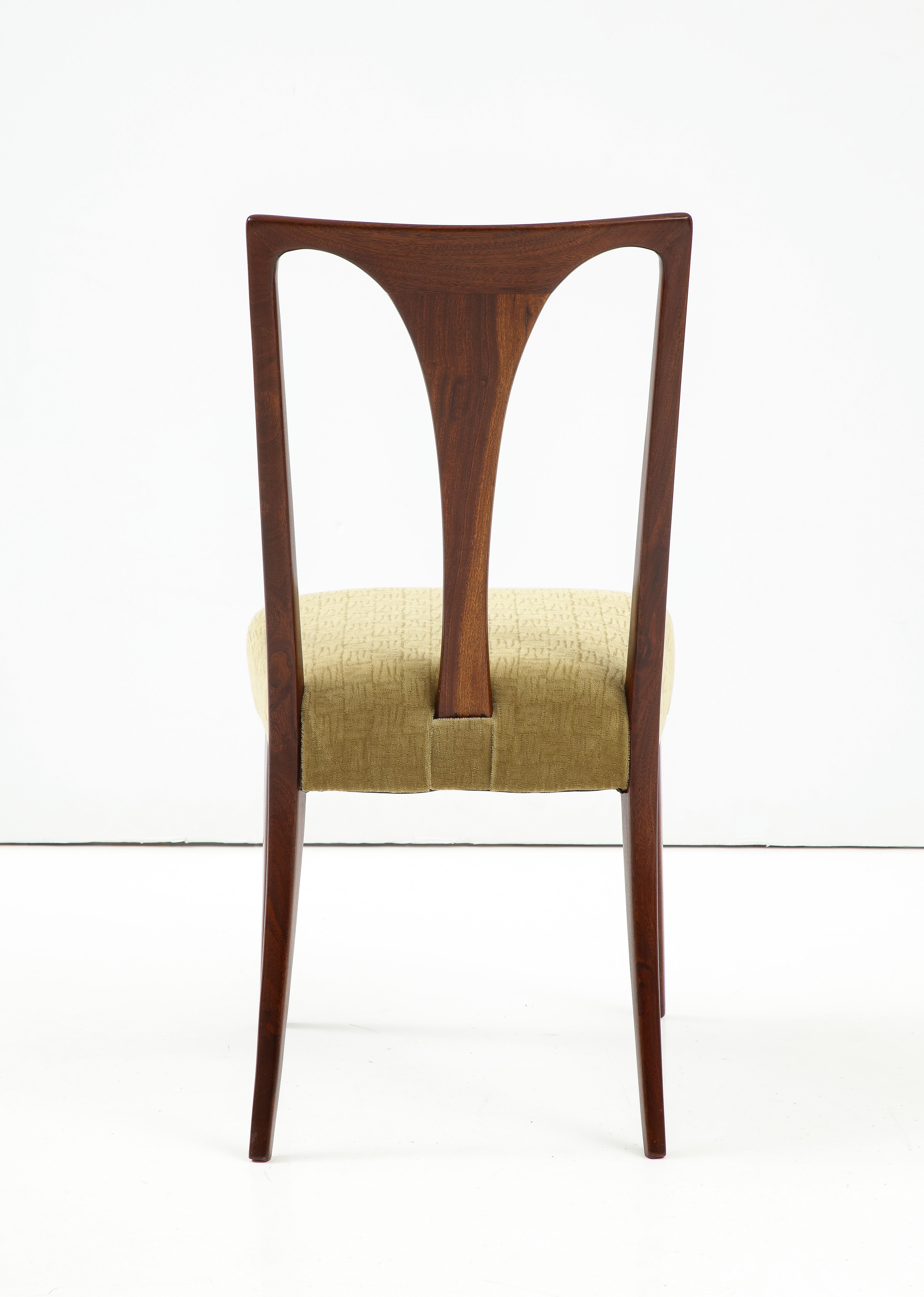 Mid-20th Century 1960's Mid-Century Modern Italian Dining Chairs In The Style Of Carlo De Carli