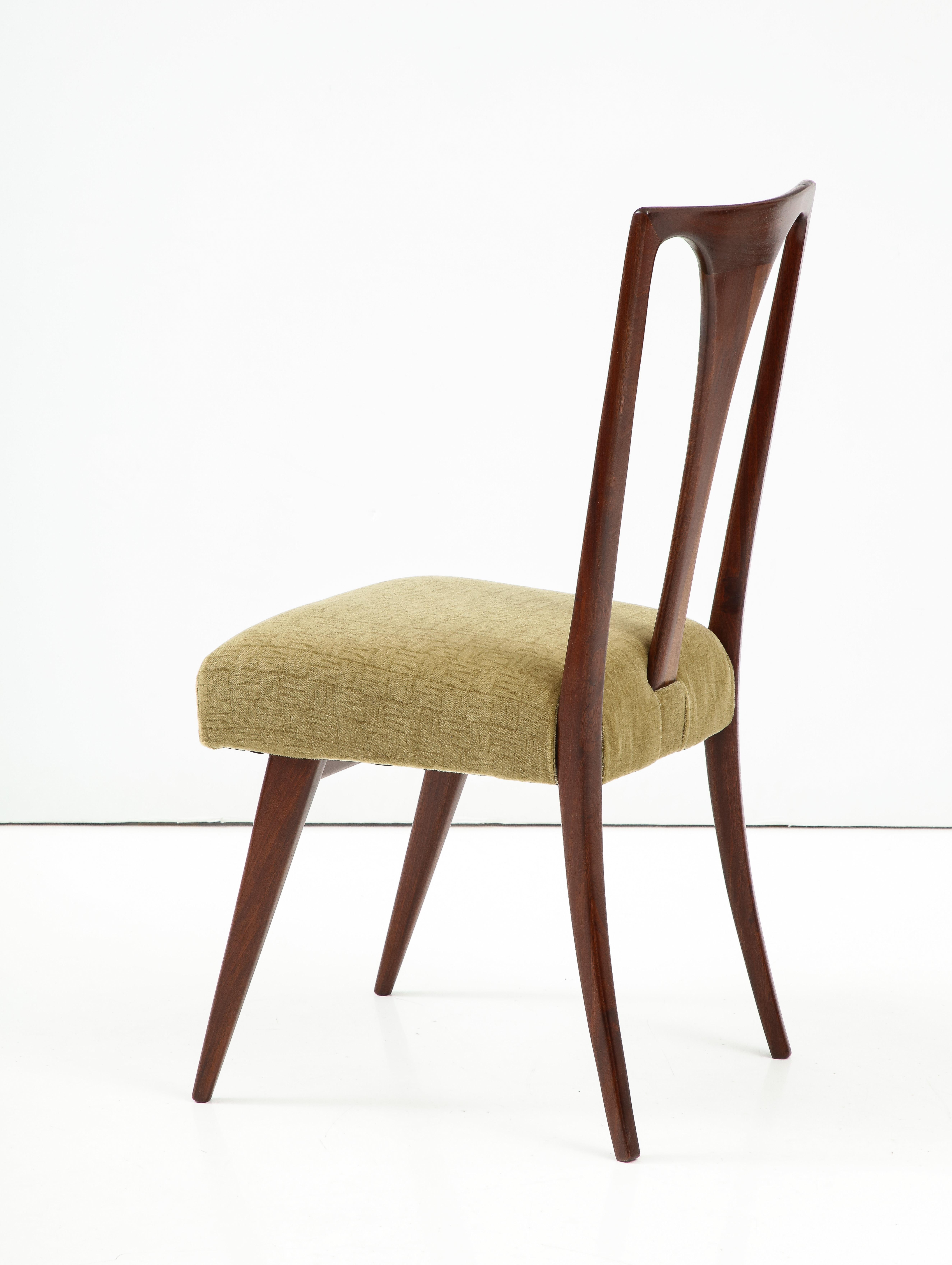1960's Mid-Century Modern Italian Dining Chairs In The Style Of Carlo De Carli 2