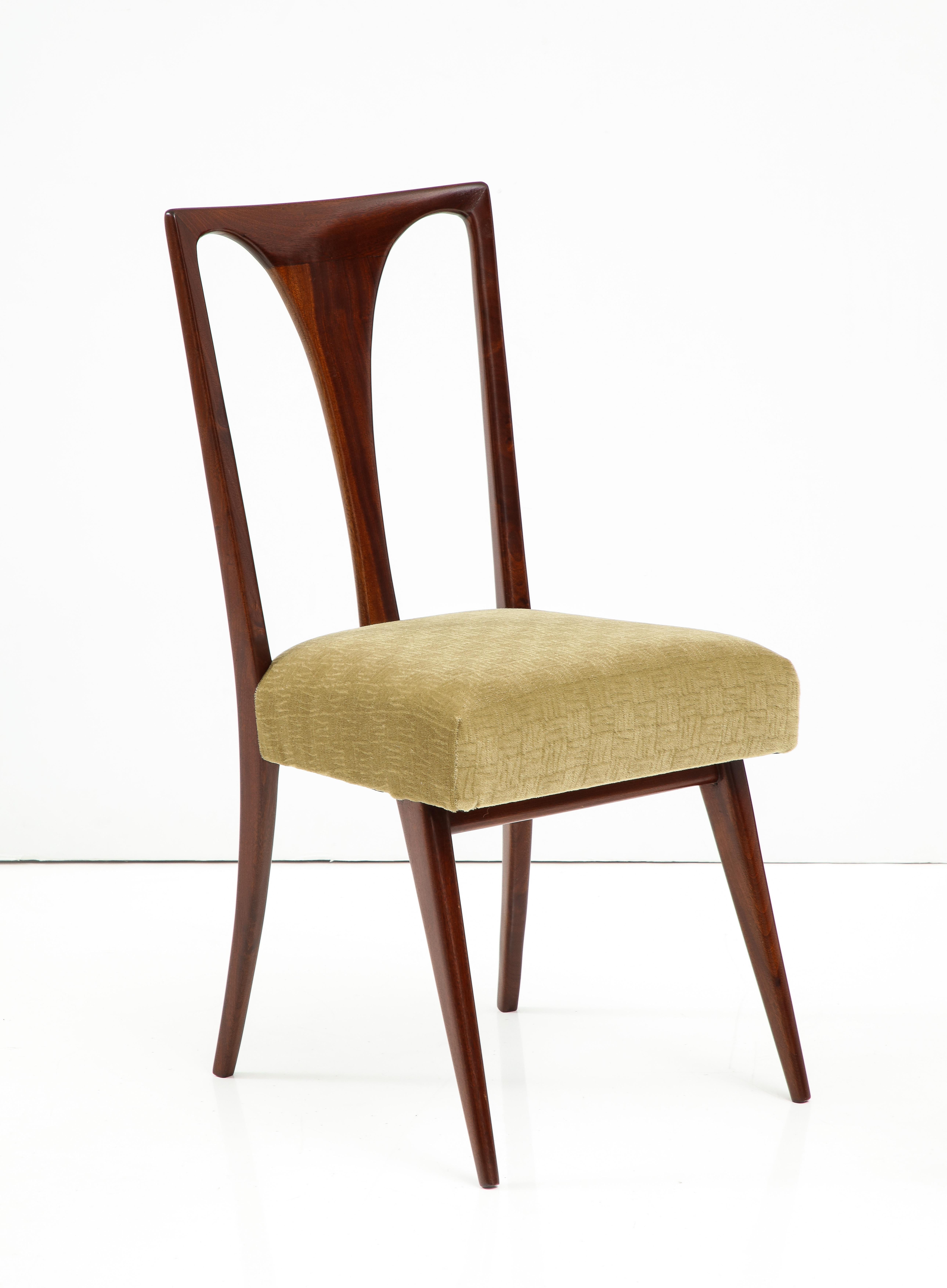 1960's Mid-Century Modern Italian Dining Chairs In The Style Of Carlo De Carli 4