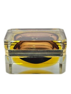 1960s Mid Century Modern Italian Sommerso Art Glass Jewelry Box or Casket