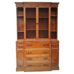 John Stuart Kiefernholz-Sekretär mit Hutch, Mid-Century Modern, 1960er Jahre