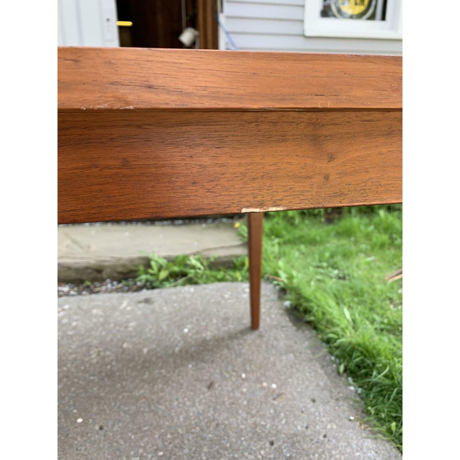 1960s Mid-Century Modern Kipp Stewart for Drexel Declaration Walnut Table In Good Condition In Esperance, NY